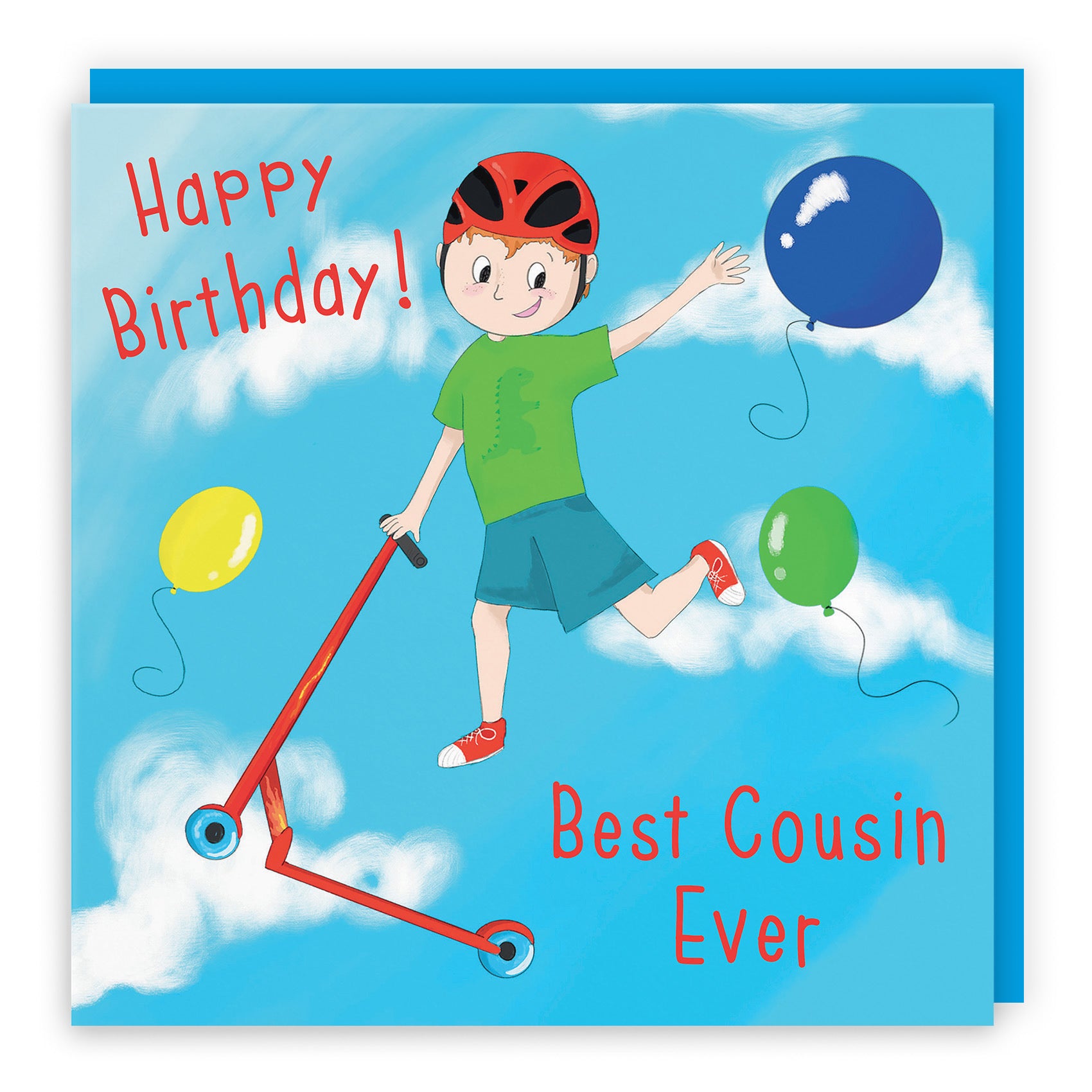 Cousin Boys Tricks Scooter Birthday Card Adventurers - Default Title (TH03506)