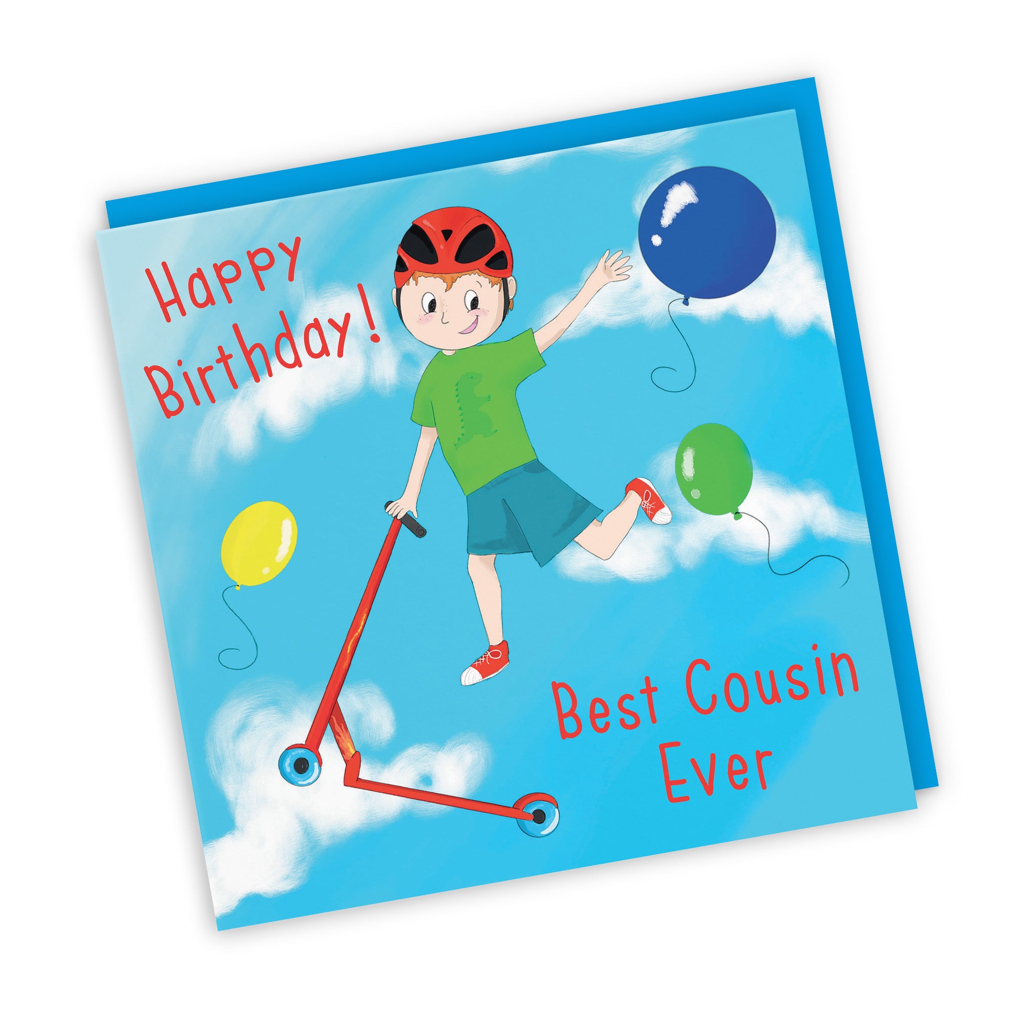 Cousin Boys Tricks Scooter Birthday Card Adventurers - Default Title (TH03506)