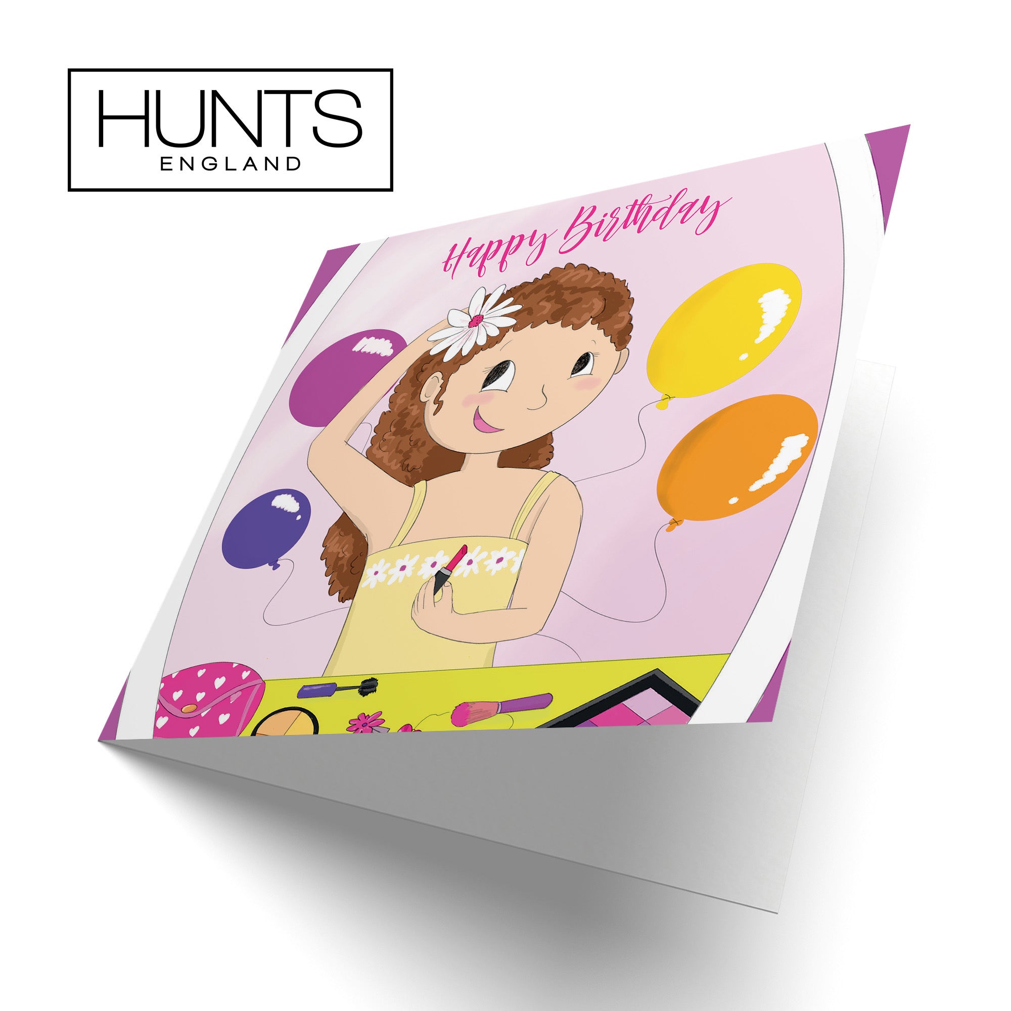 Girls Makeup Birthday Card Happy Times - Default Title (TH03507)