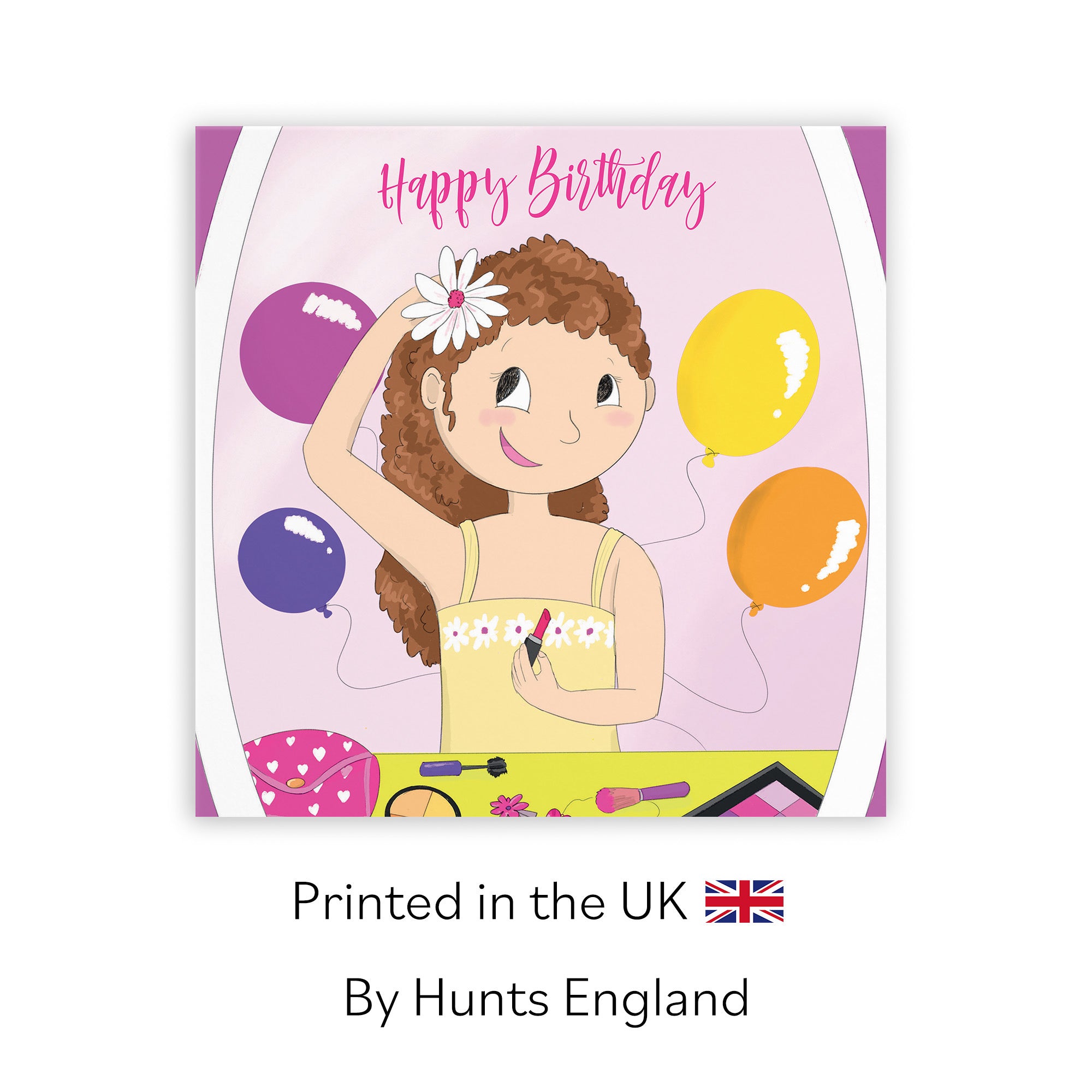 Girls Makeup Birthday Card Happy Times - Default Title (TH03507)