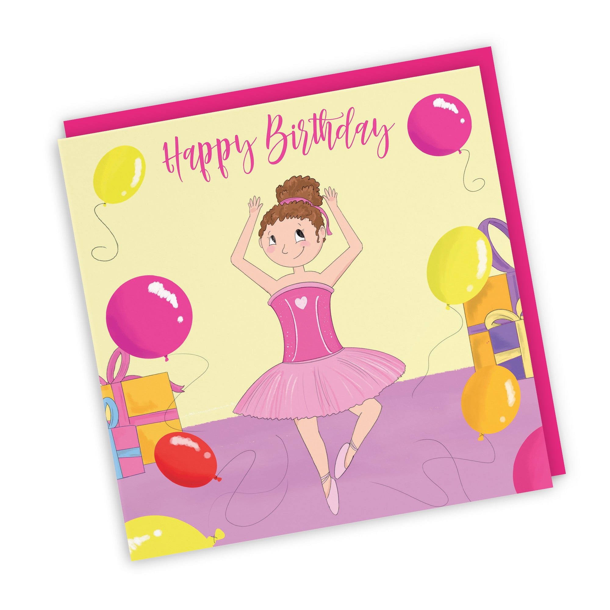 Ballerina Girls Dancing Birthday Card Happy Times - Default Title (TH03508)