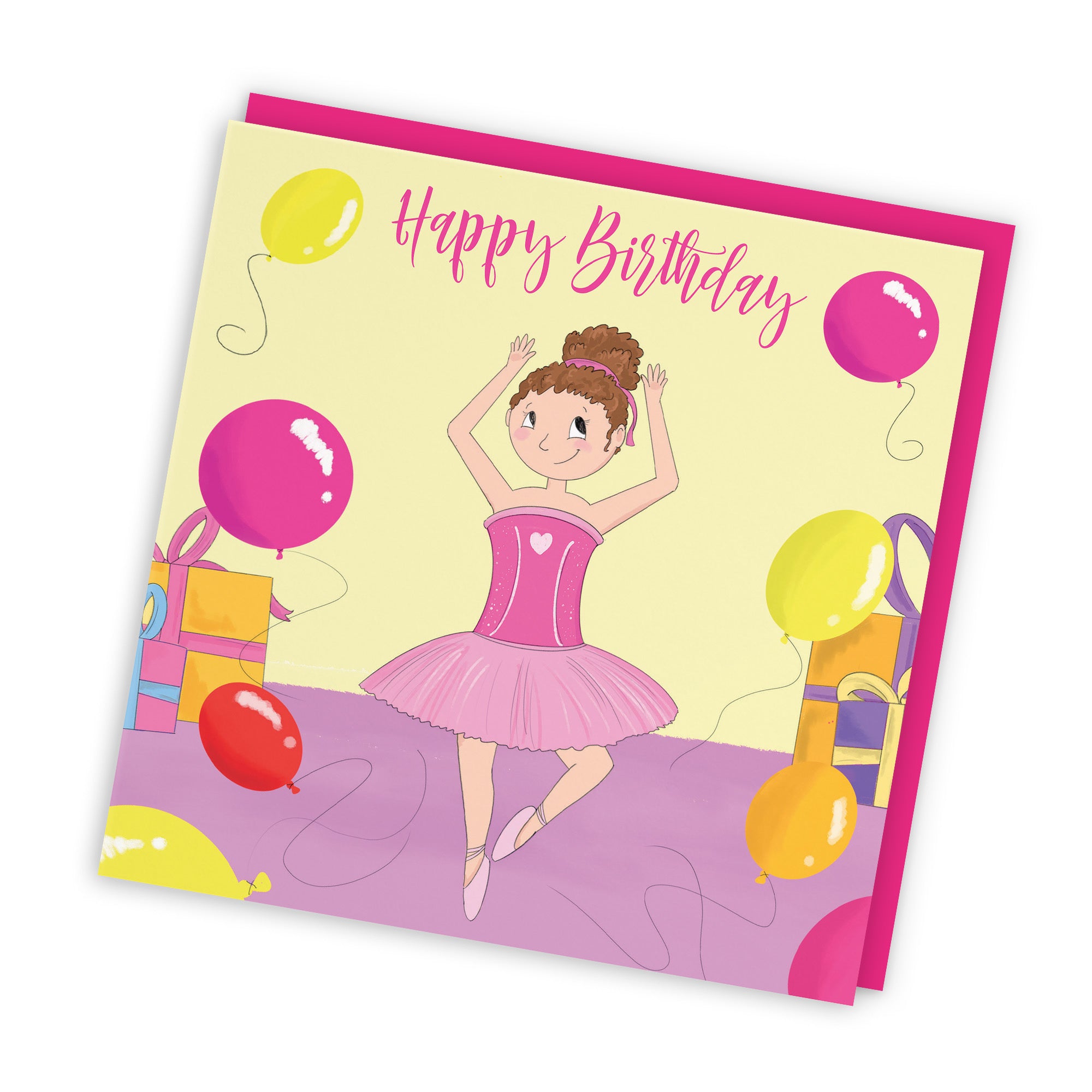 Ballerina Girls Dancing Birthday Card Happy Times - Default Title (TH03508)