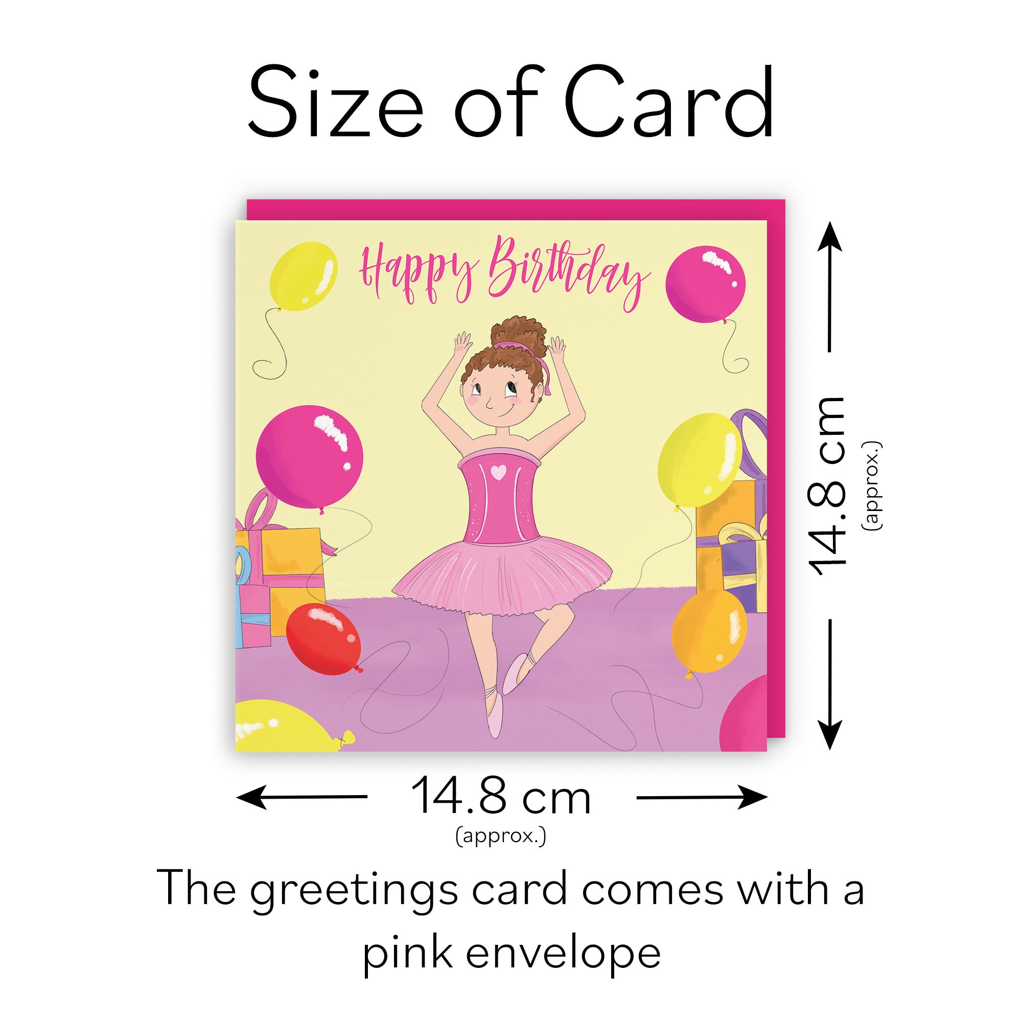 Ballerina Girls Dancing Birthday Card Happy Times - Default Title (TH03508)