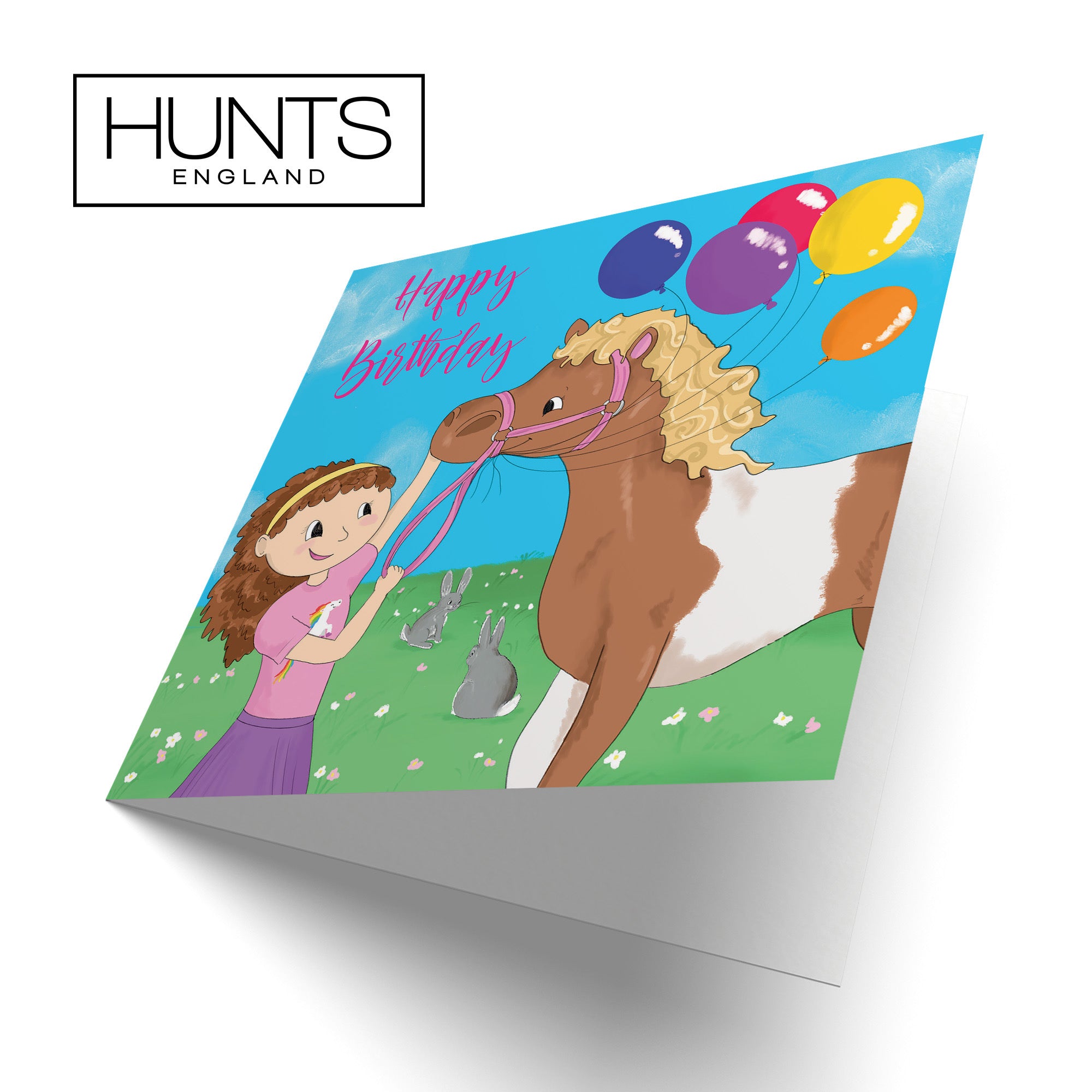 Girls Pony Birthday Card Happy Times - Default Title (TH03511)