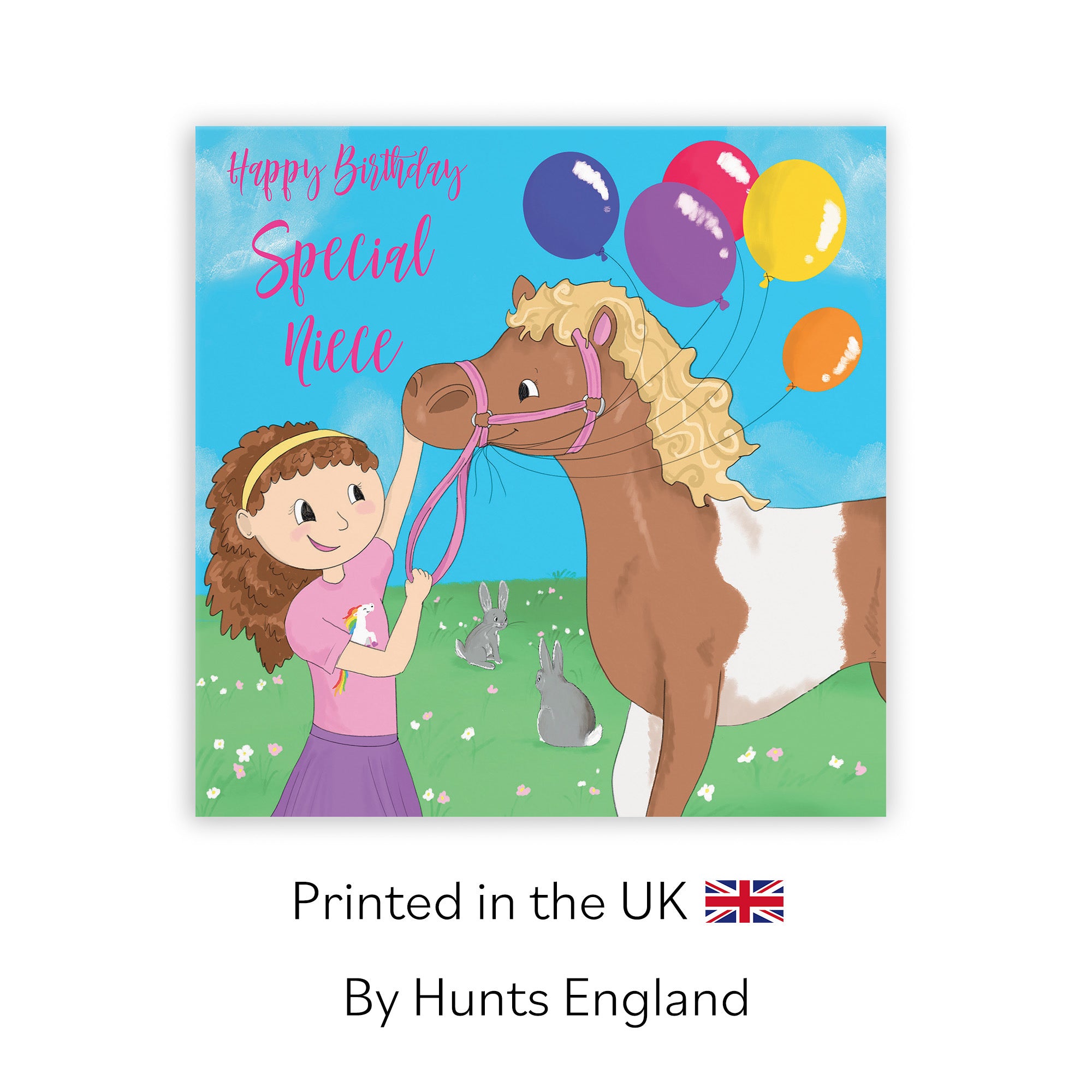Niece Pony Horse Girls Birthday Card Happy Times - Default Title (TH03513)