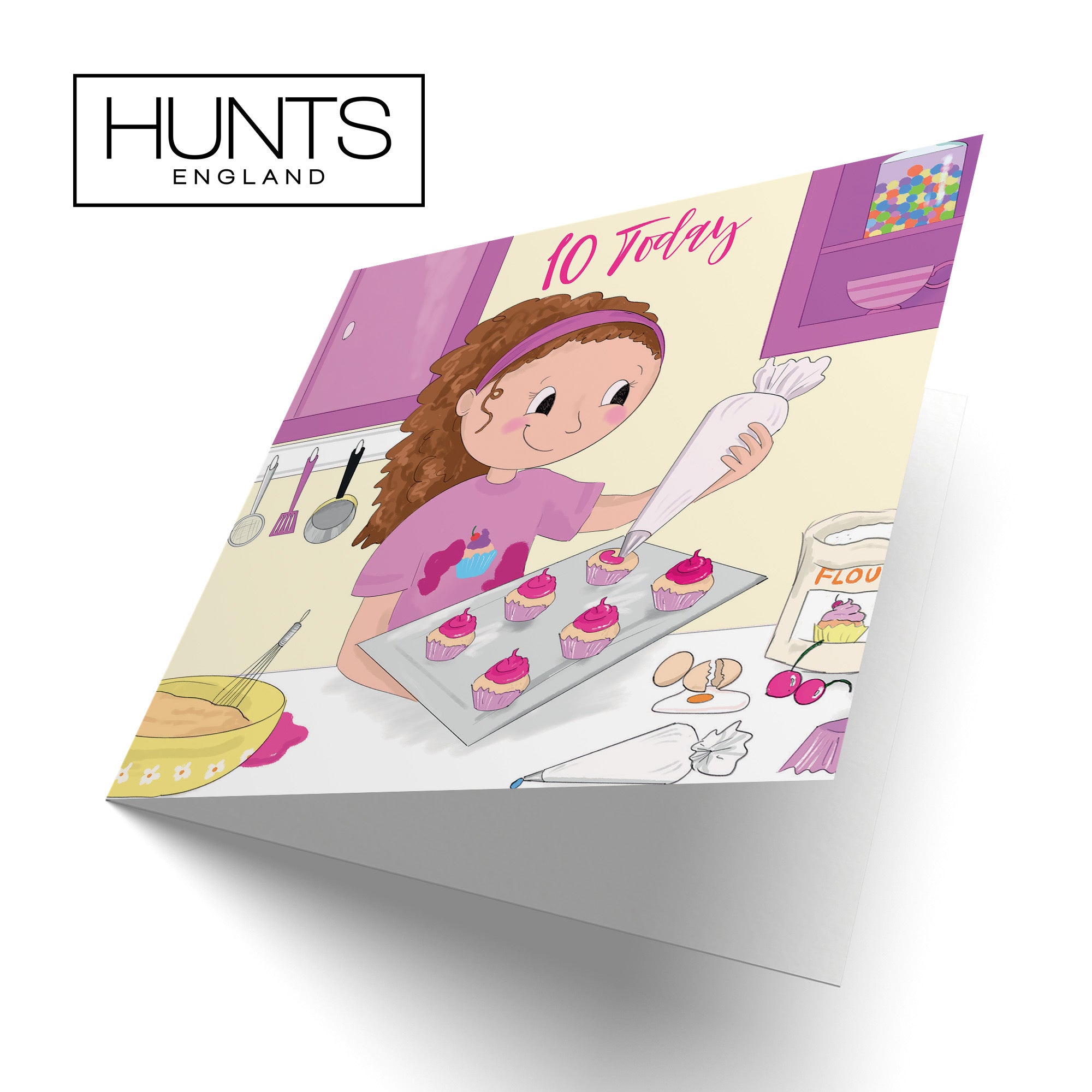 10th Girls Birthday Baking Card Happy Times - Default Title (TH03517)