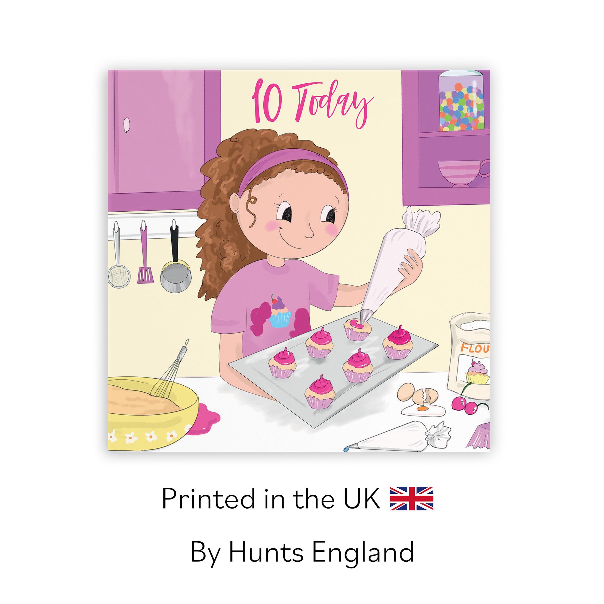 10th Girls Birthday Baking Card Happy Times - Default Title (TH03517)