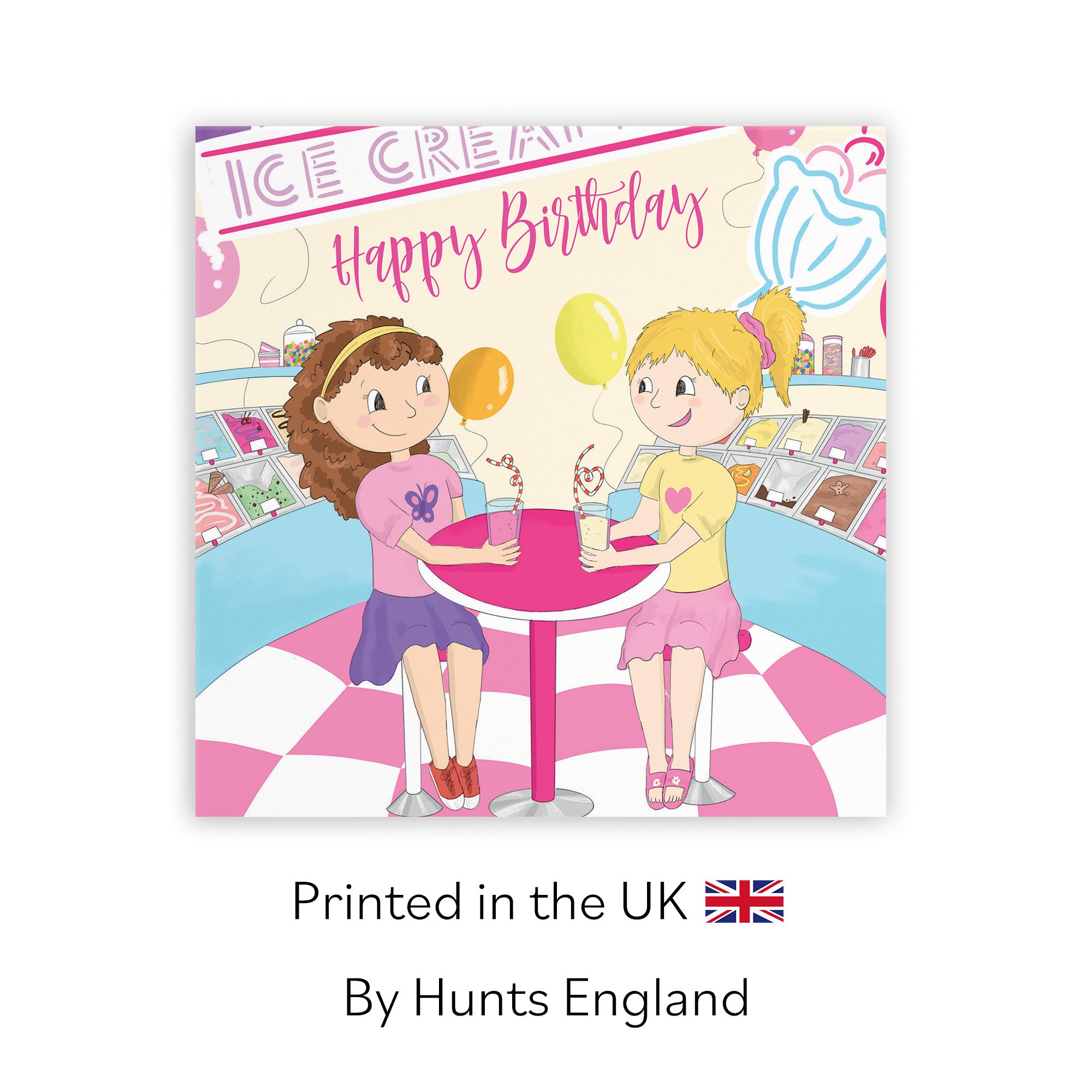 Girls Milkshakes Birthday Card Happy Times - Default Title (TH03518)