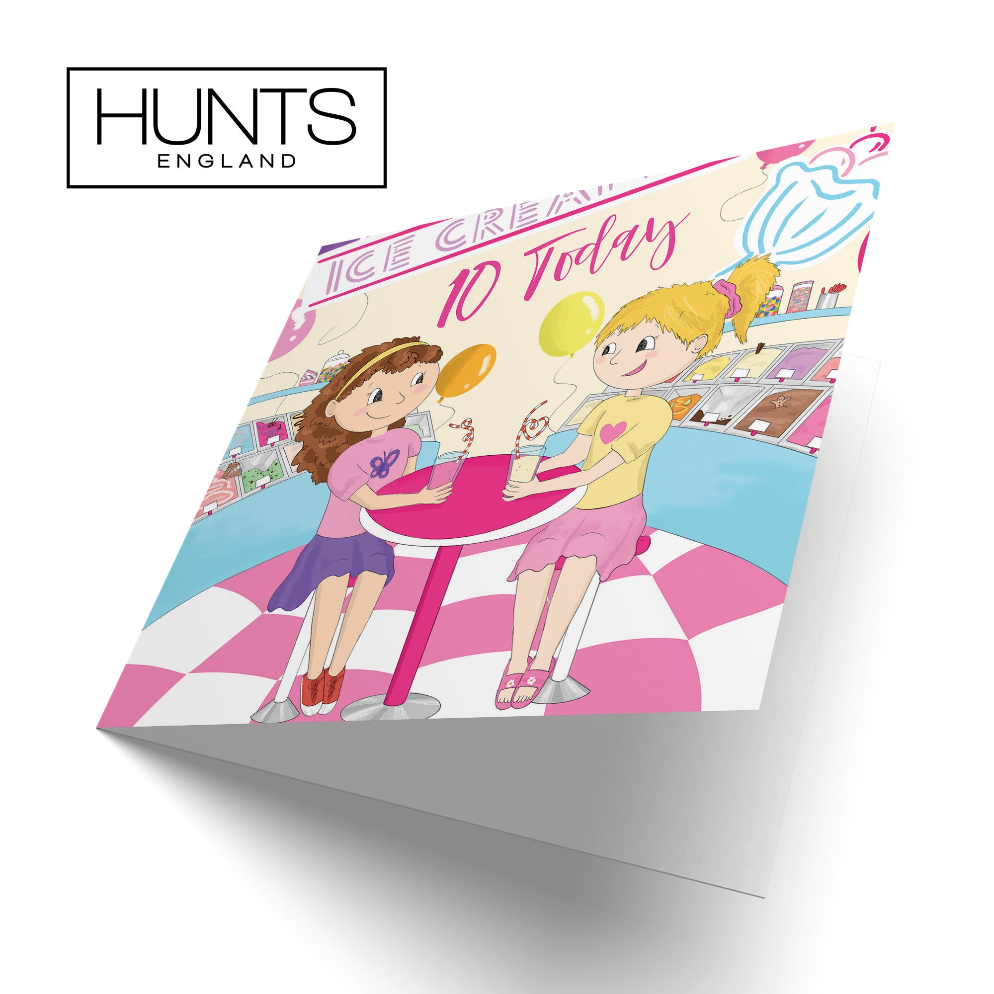 10th Girls Birthday Milkshakes Card Happy Times - Default Title (TH03519)