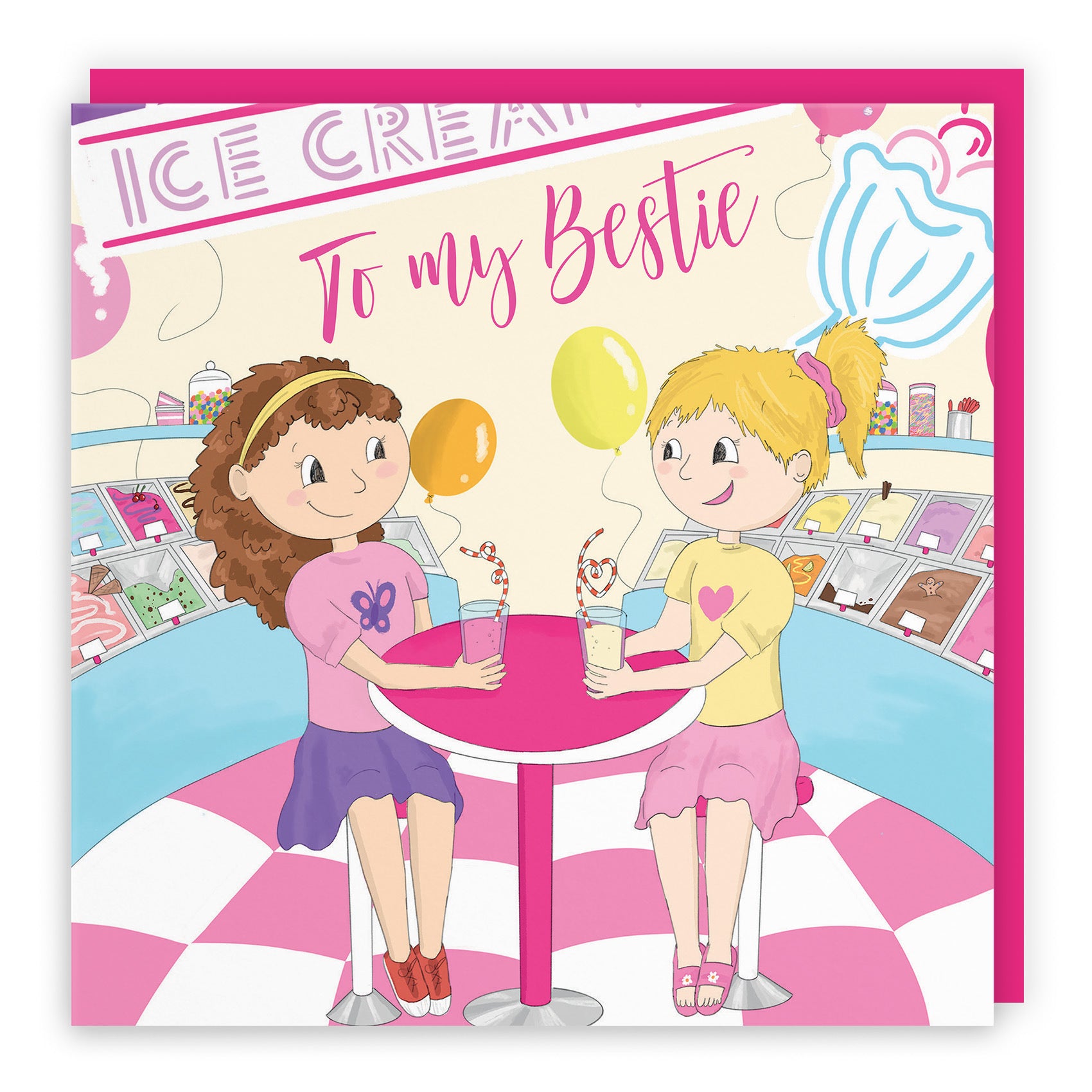 Bestie Milkshakes Birthday Card Happy Times - Default Title (TH03521)