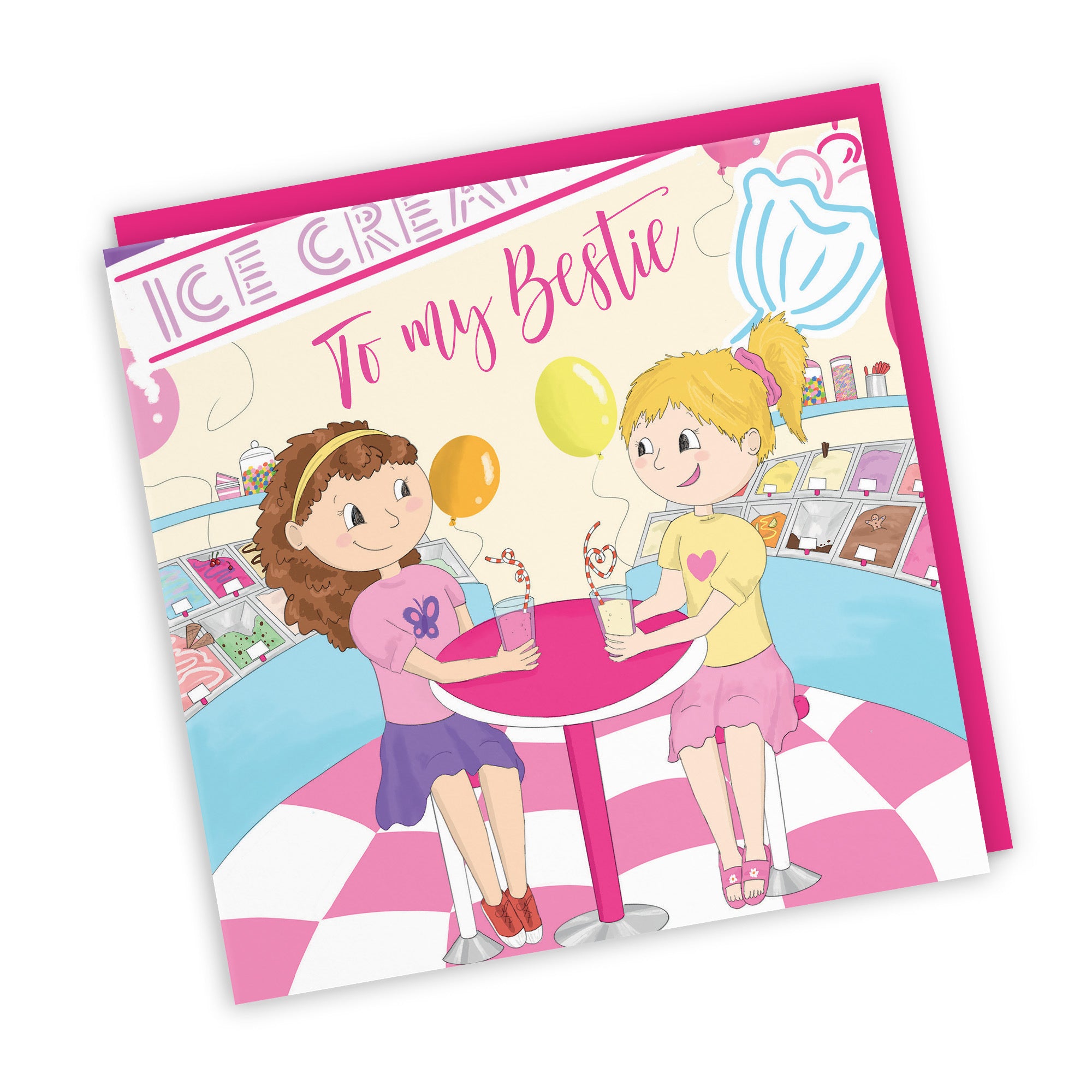 Bestie Milkshakes Birthday Card Happy Times - Default Title (TH03521)