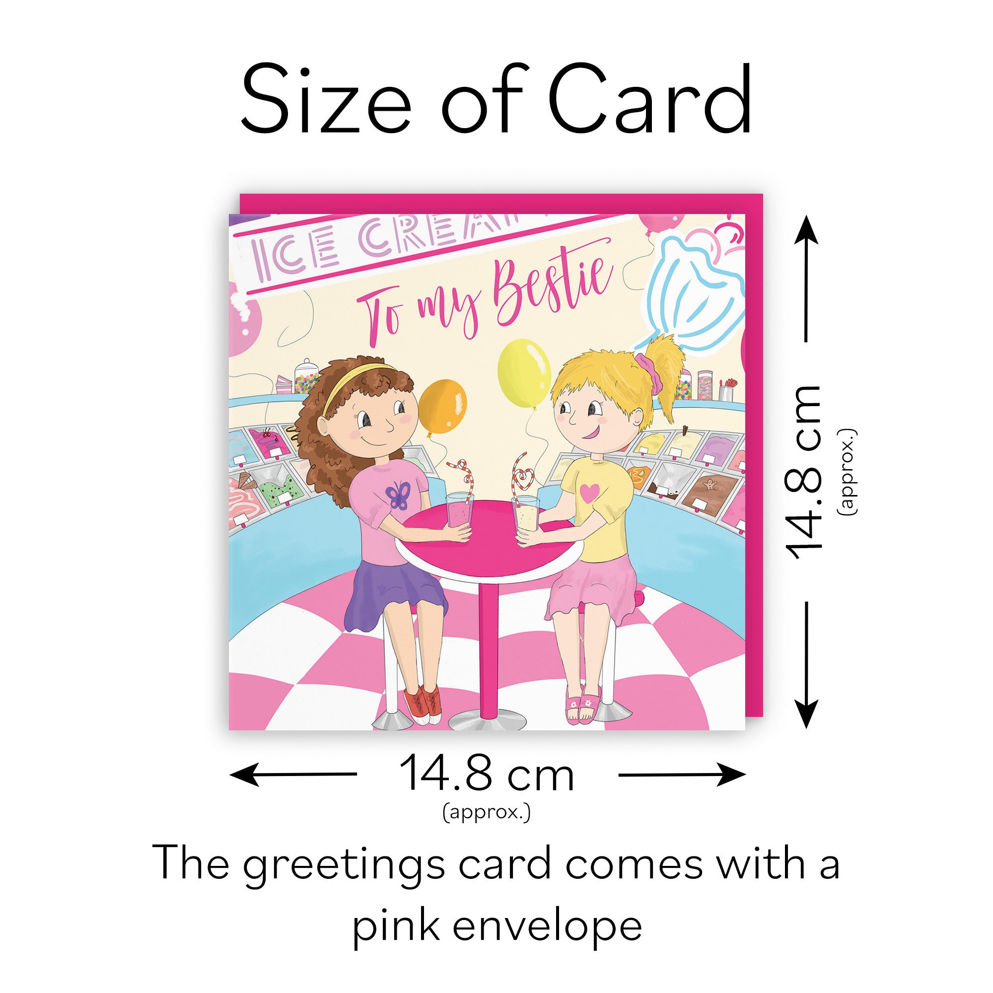Bestie Milkshakes Birthday Card Happy Times - Default Title (TH03521)