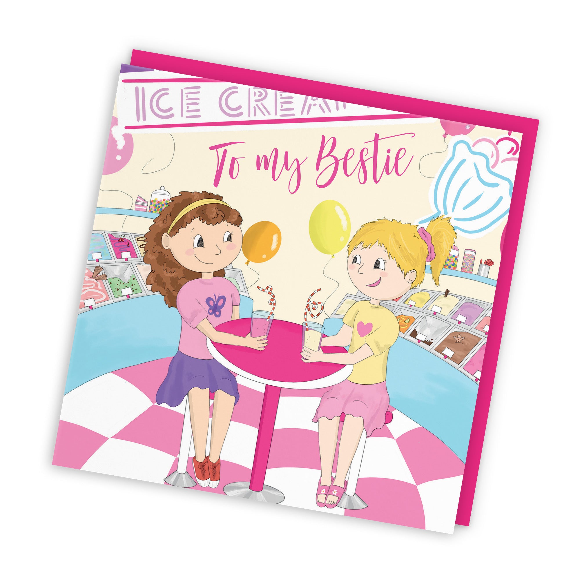 Bestie Milkshakes Birthday Card Happy Times - Default Title (TH03521)