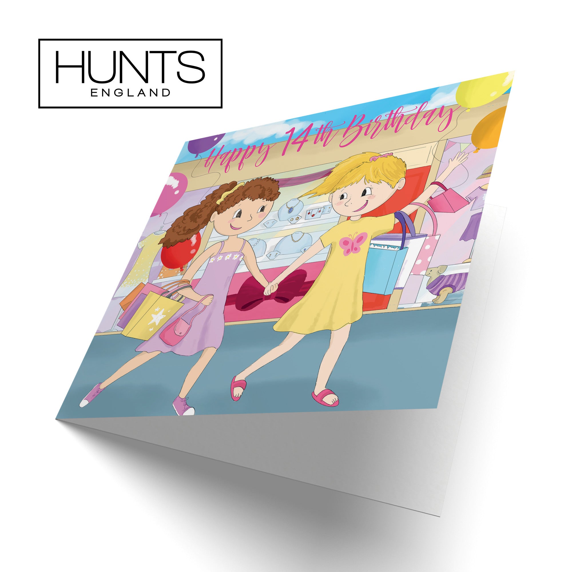 14th Girls Birthday Shopping Card Happy Times - Default Title (TH03524)
