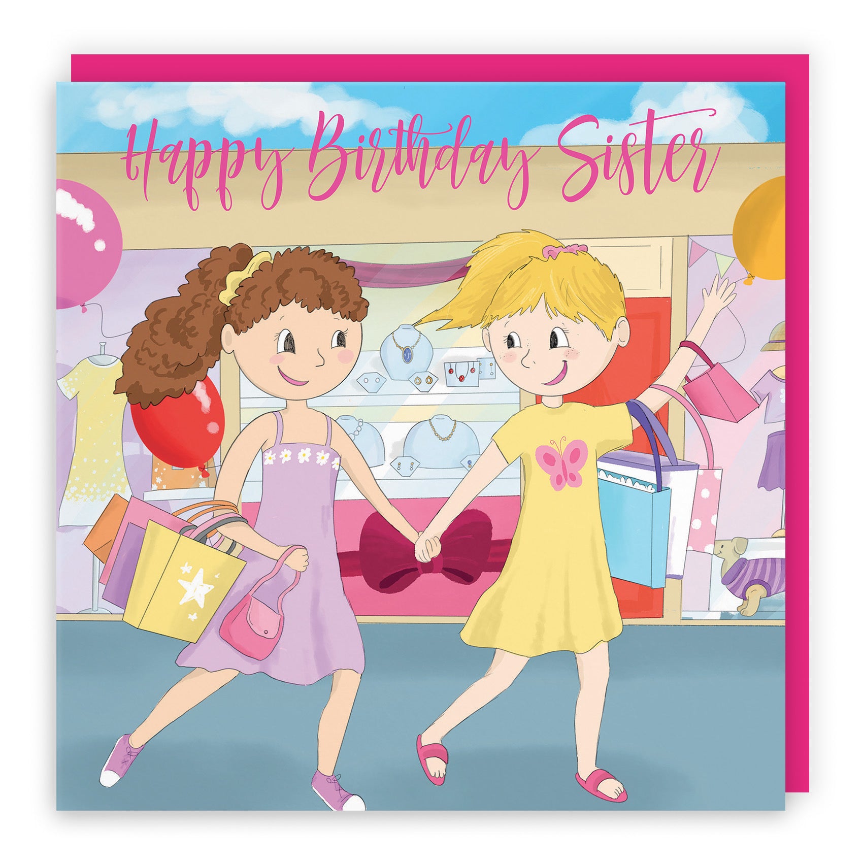 Sister Girls Birthday Shopping Card Happy Times - Default Title (TH03525)