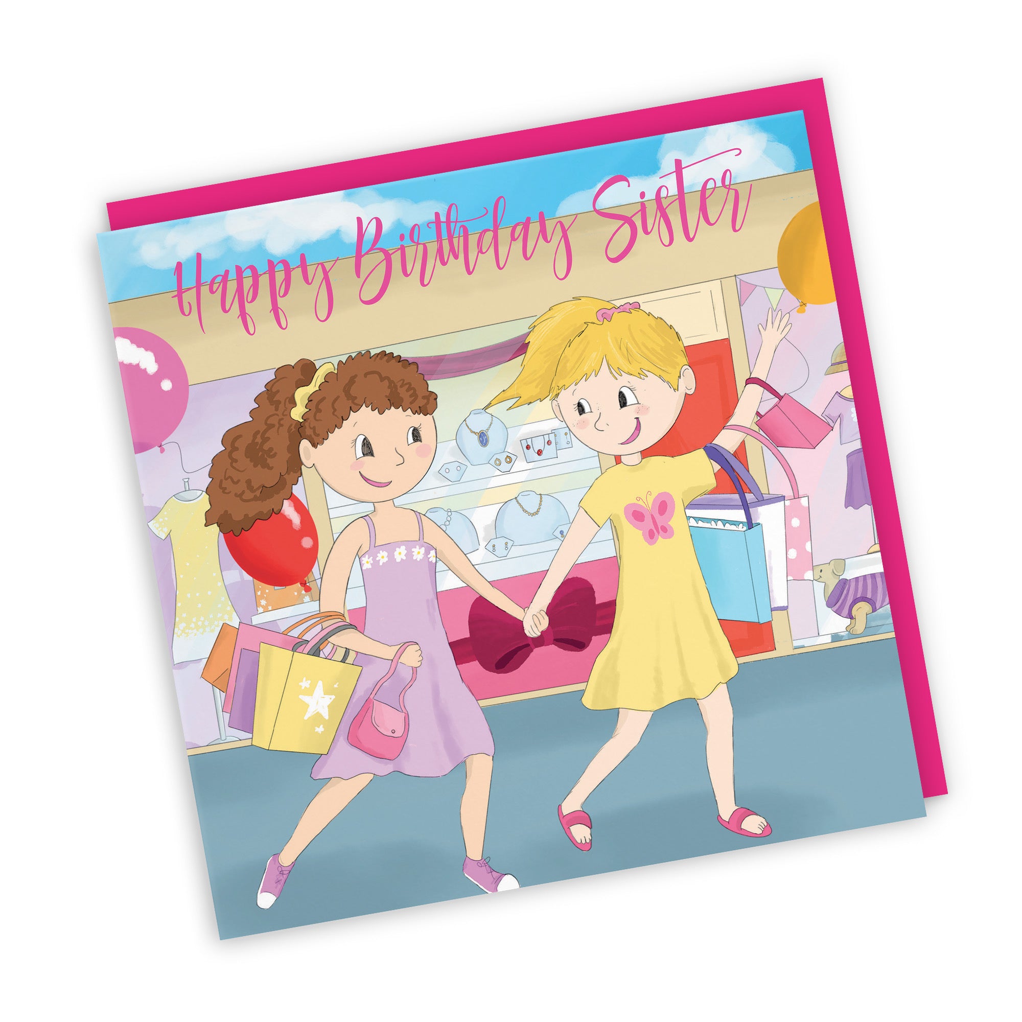 Sister Girls Birthday Shopping Card Happy Times - Default Title (TH03525)
