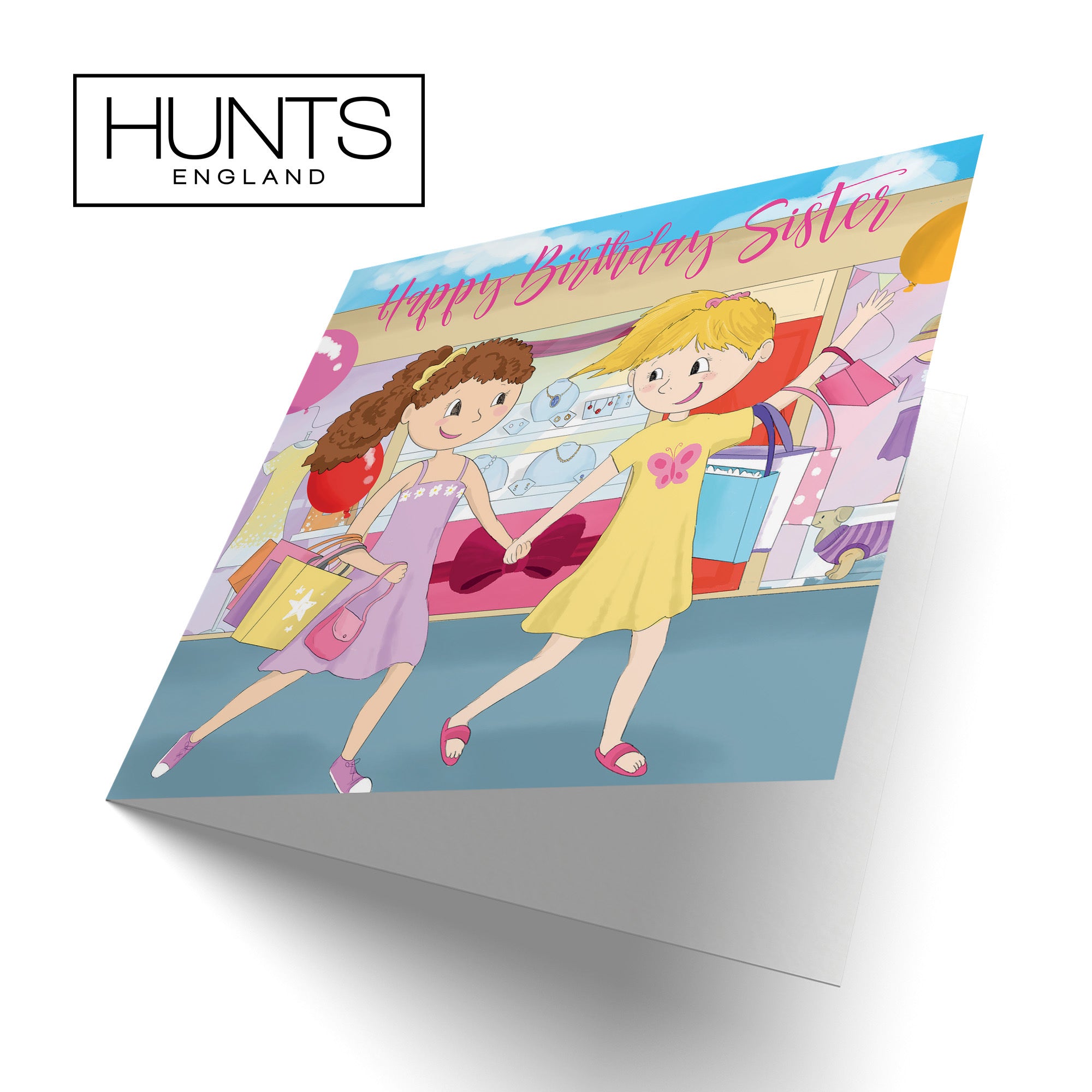 Sister Girls Birthday Shopping Card Happy Times - Default Title (TH03525)