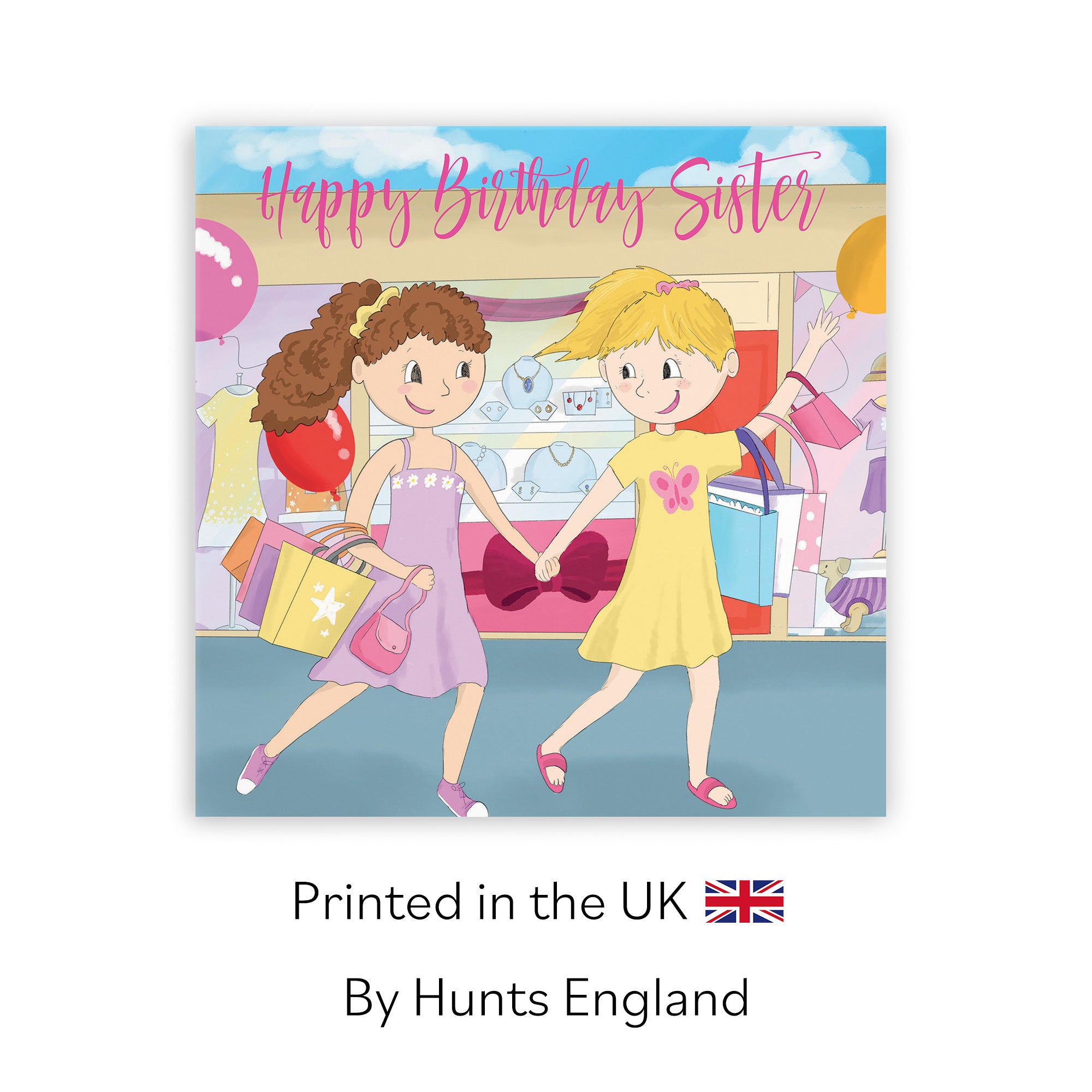 Sister Girls Birthday Shopping Card Happy Times - Default Title (TH03525)