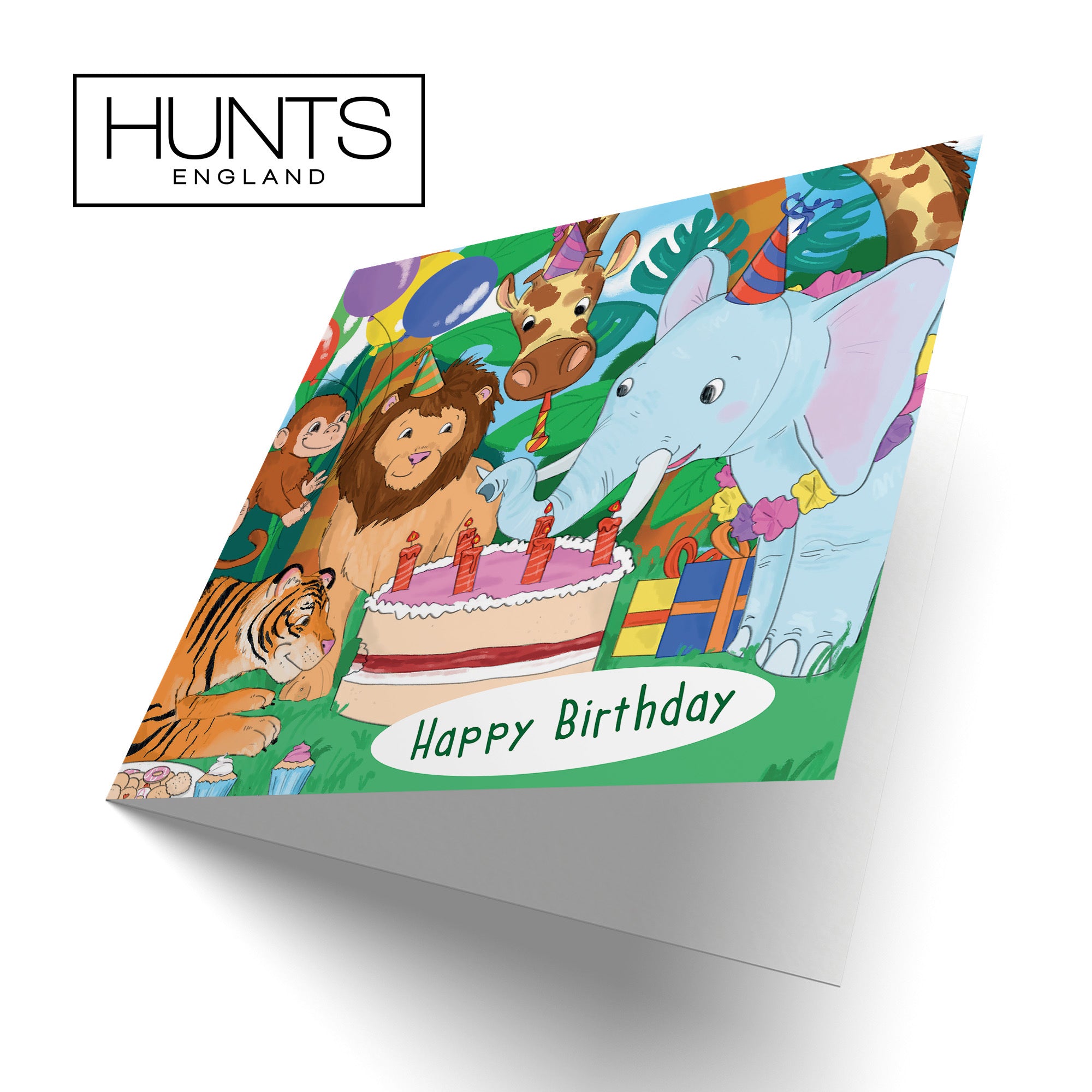 Jungle Animals Party Birthday Card Jungle - Default Title (TH03526)