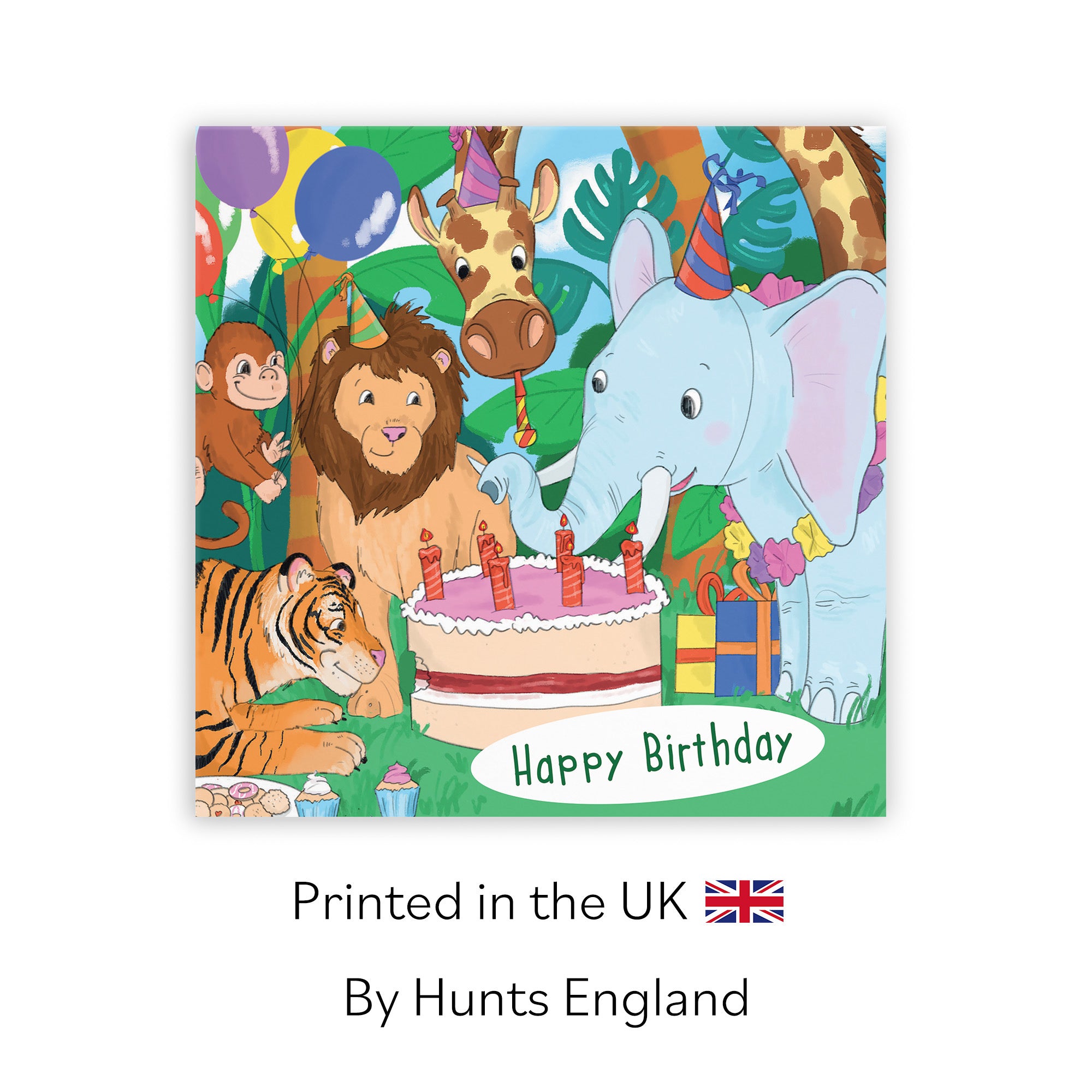 Jungle Animals Party Birthday Card Jungle - Default Title (TH03526)