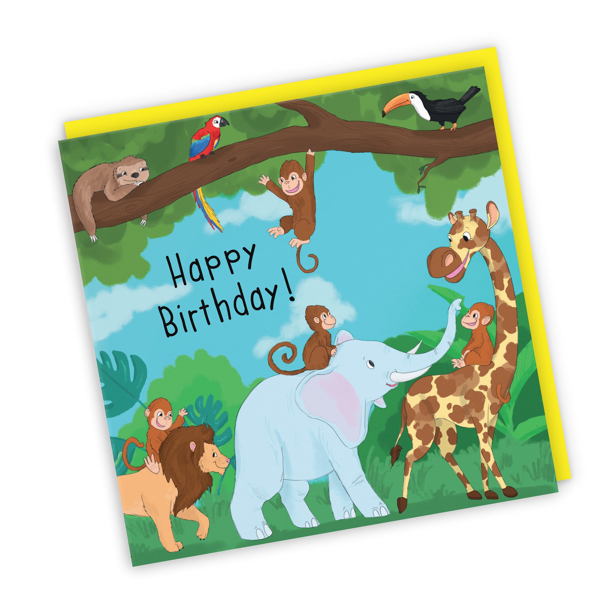 Jungle Birthday Card Jungle - Default Title (TH03533)