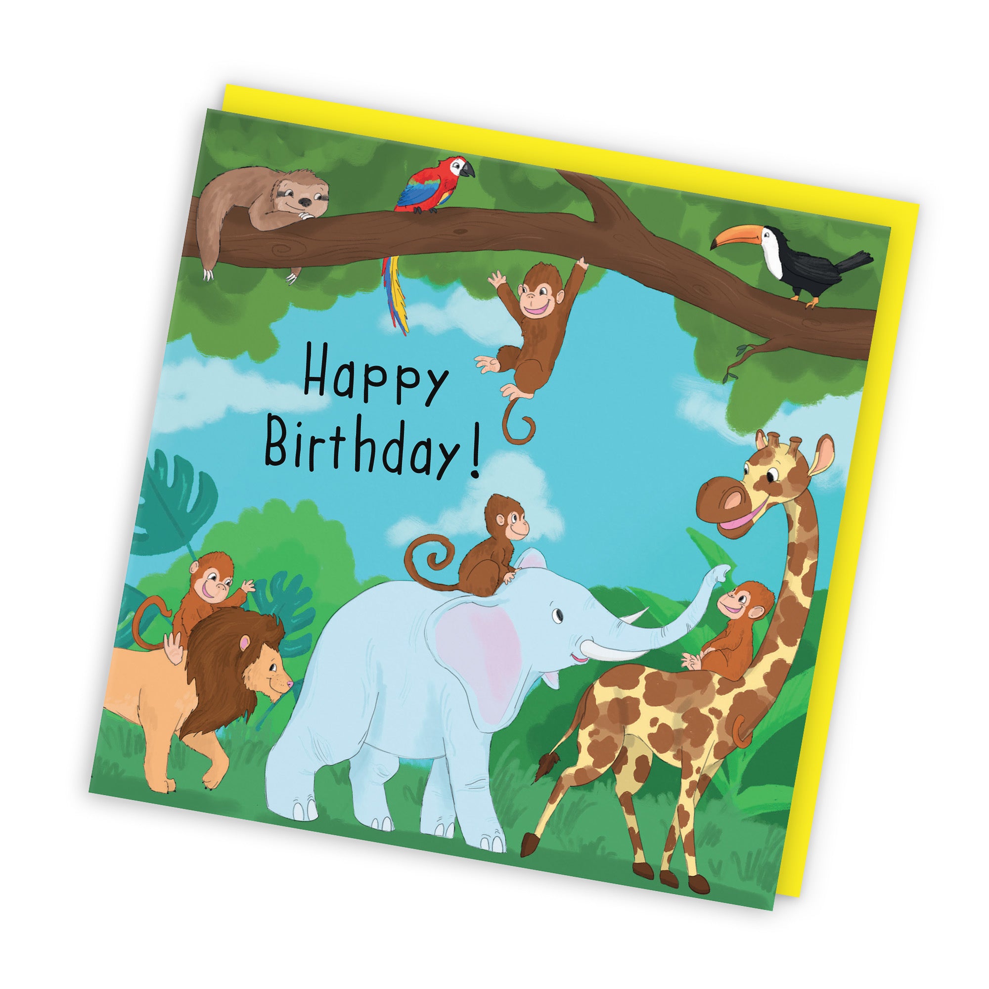 Jungle Birthday Card Jungle - Default Title (TH03533)
