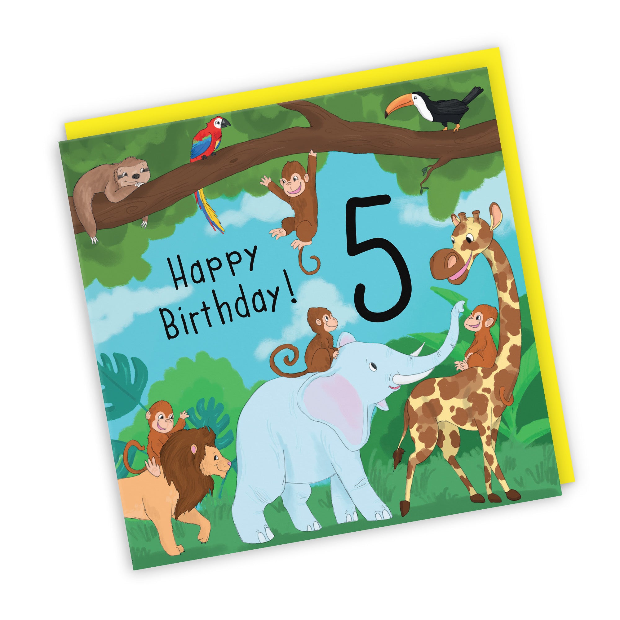 5th Birthday Jungle Card Jungle - Default Title (TH03535)