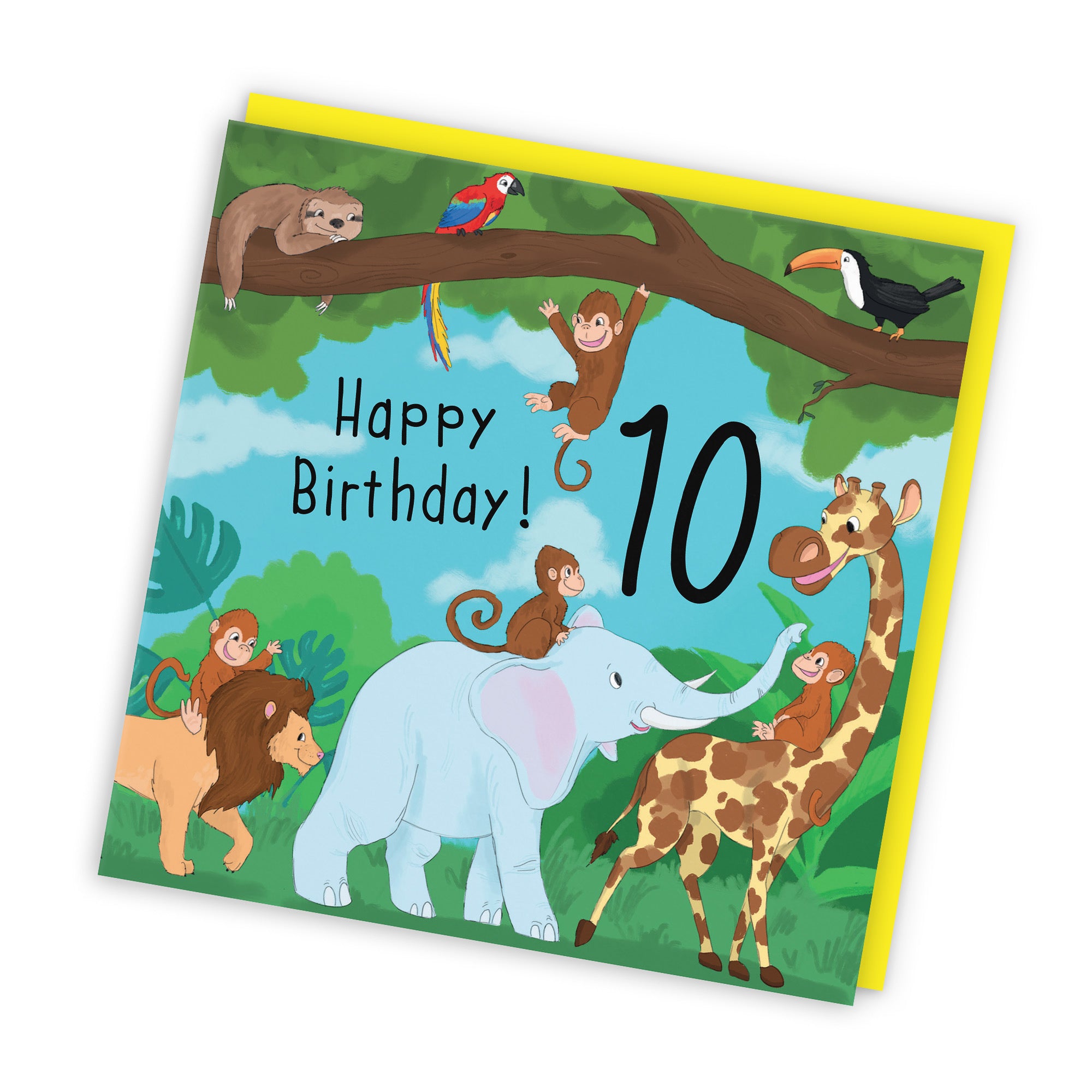 10th Birthday Jungle Card Jungle - Default Title (TH03537)