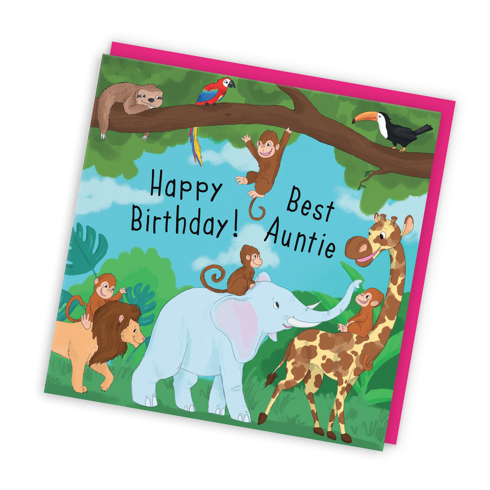 Auntie Jungle Birthday Card Jungle - Default Title (TH03539)