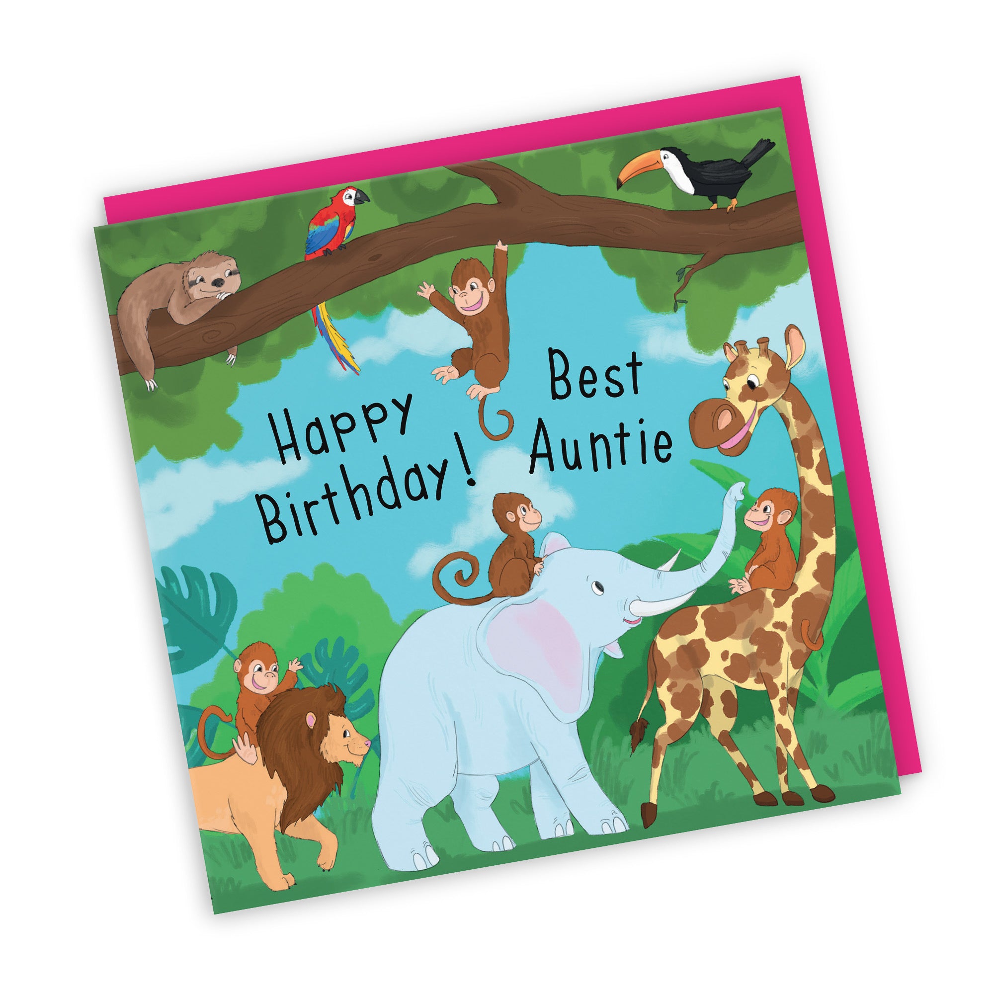 Auntie Jungle Birthday Card Jungle - Default Title (TH03539)