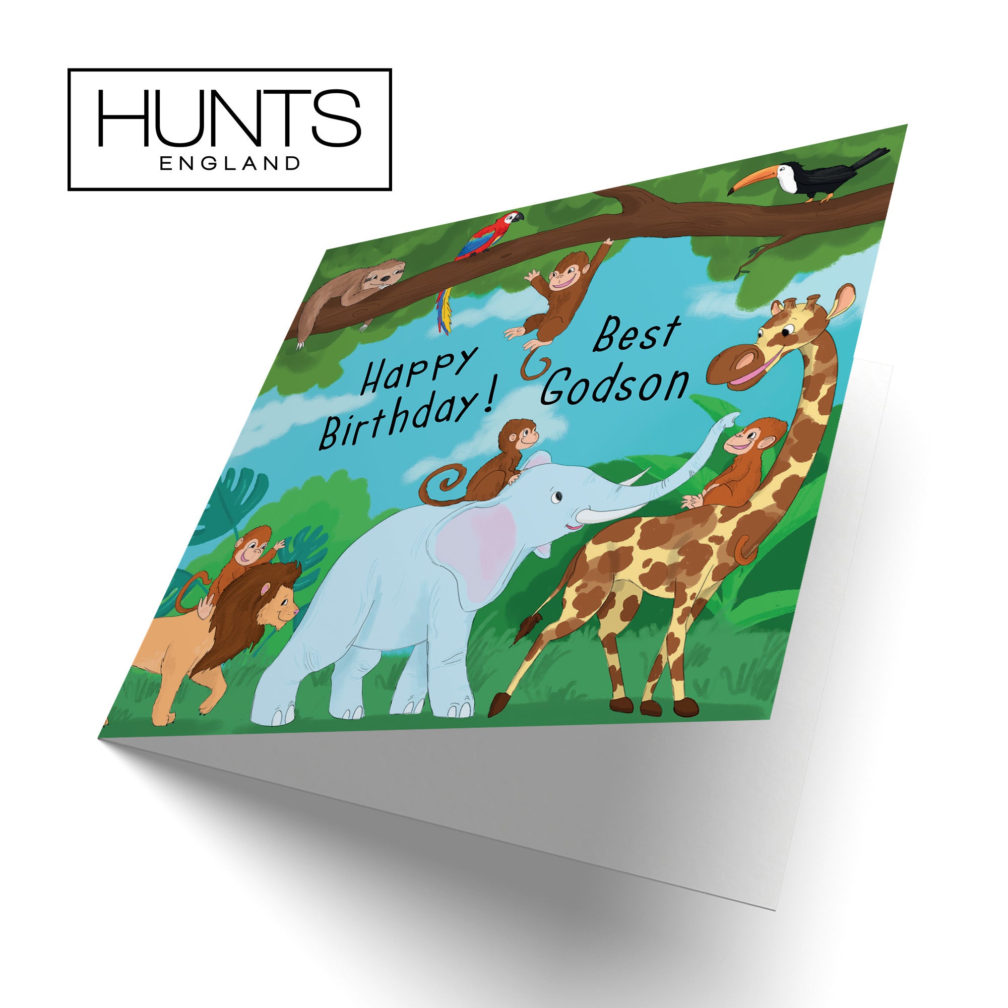 Godson Boys Jungle Birthday Card Jungle - Default Title (TH03541)