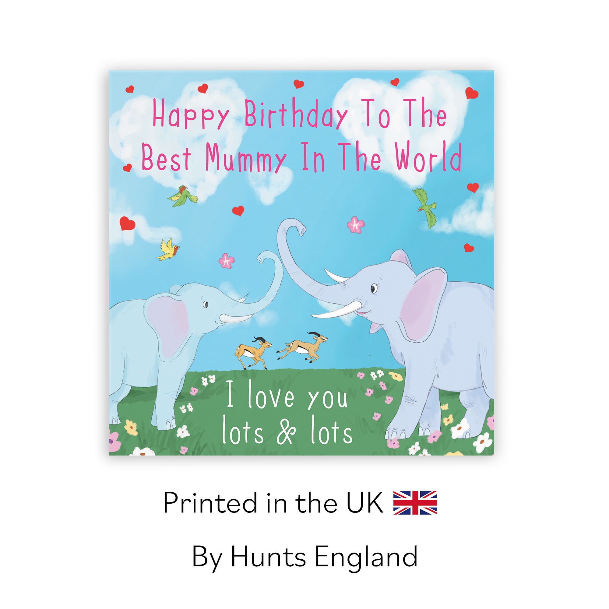 Mummy Elephants Birthday Card Cute Animals - Default Title (TH03550)