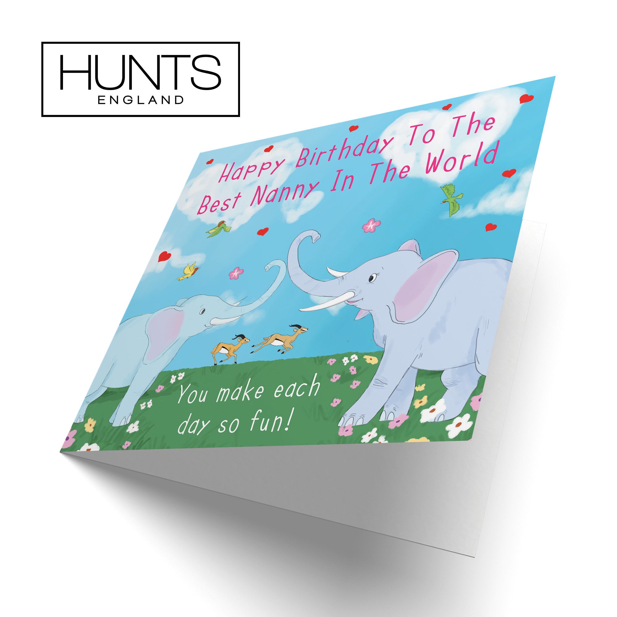 Nanny Elephants Birthday Card Cute Animals - Default Title (TH03553)