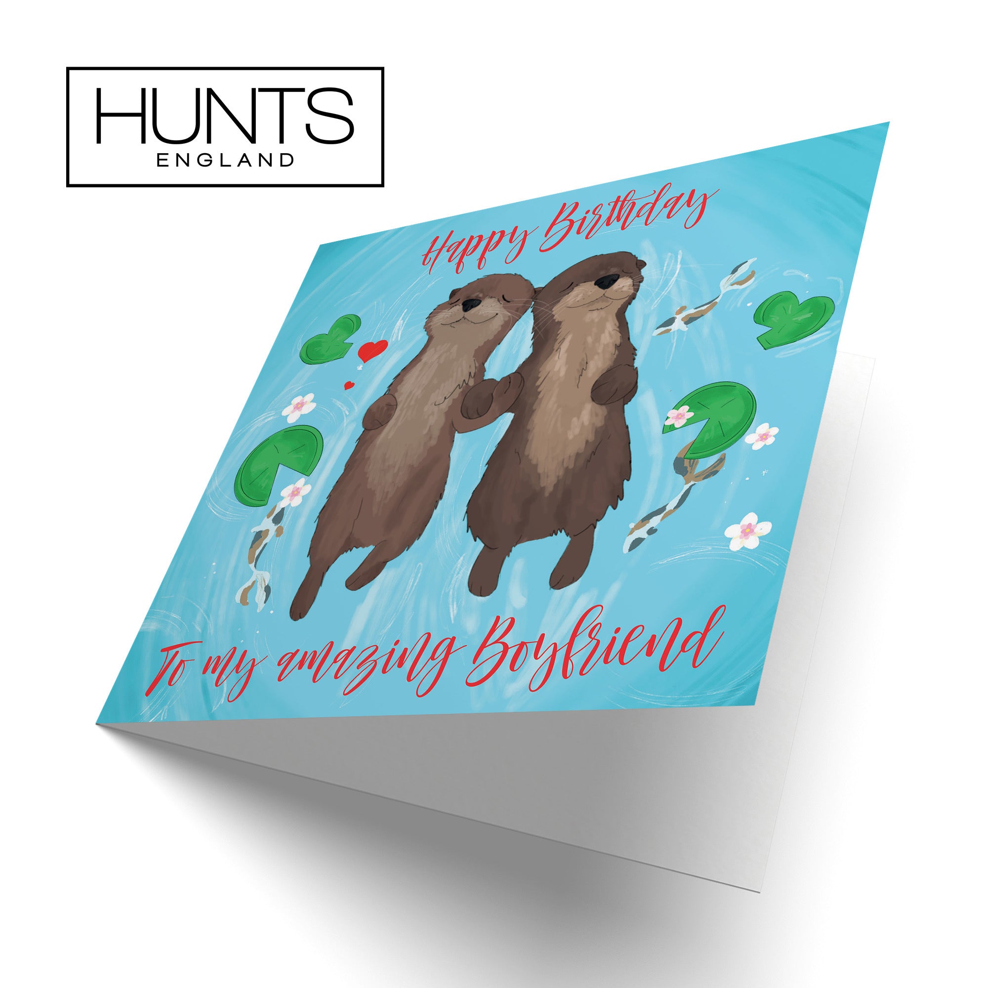 Boyfriend Otters Birthday Card Cute Animals - Default Title (TH03560)
