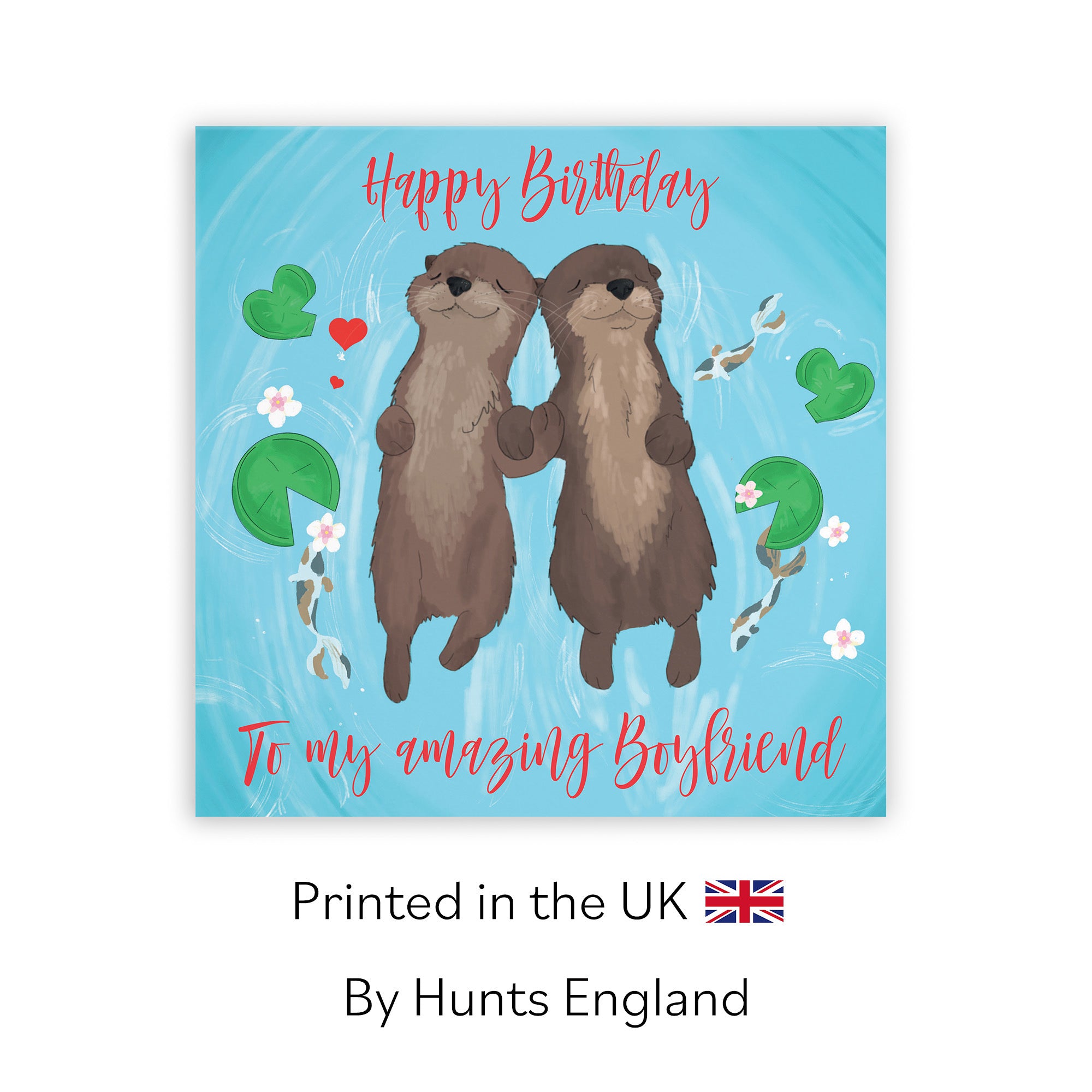 Boyfriend Otters Birthday Card Cute Animals - Default Title (TH03560)