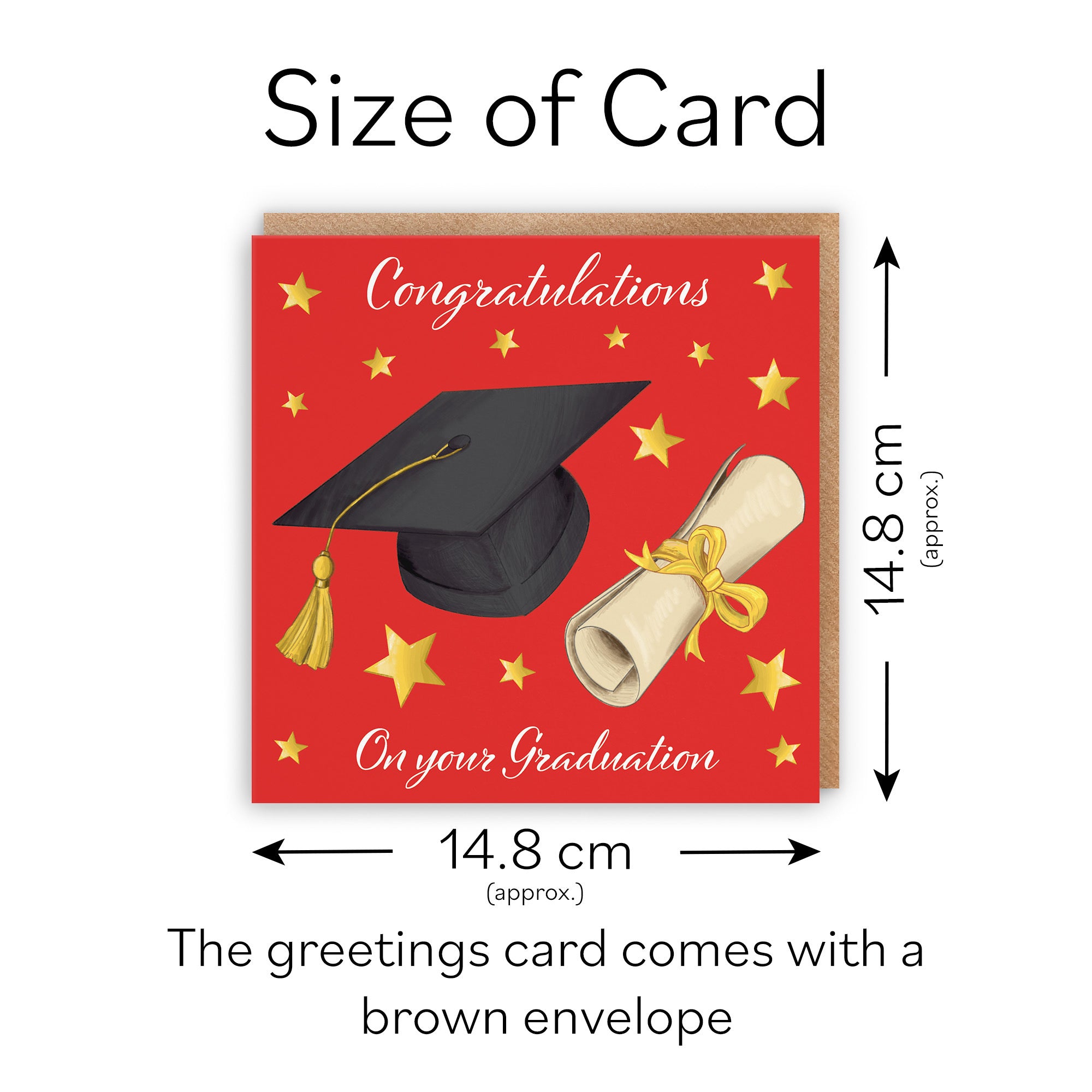 Graduation Congratulations Card Stars - Default Title (TH03561)
