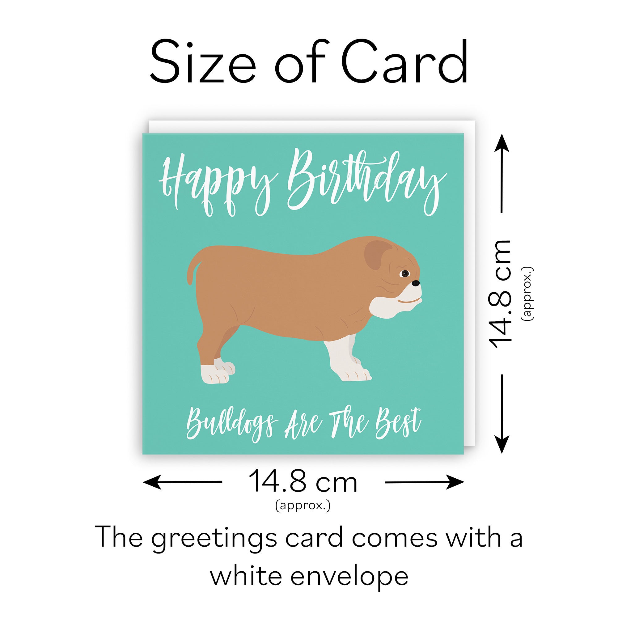 Bulldog Birthday Card Iconic - Default Title (TH03564)