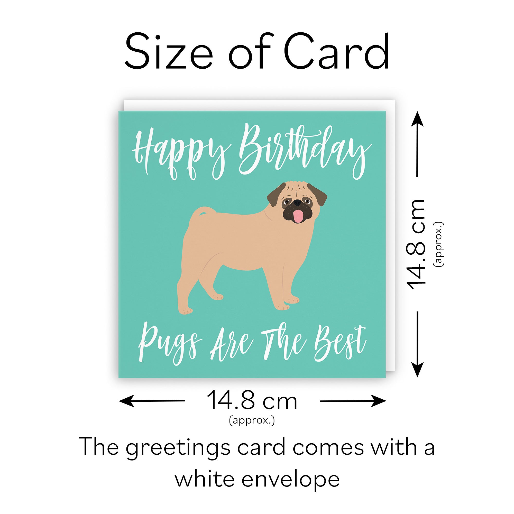 Pug Dog Birthday Card Iconic - Default Title (TH03565)