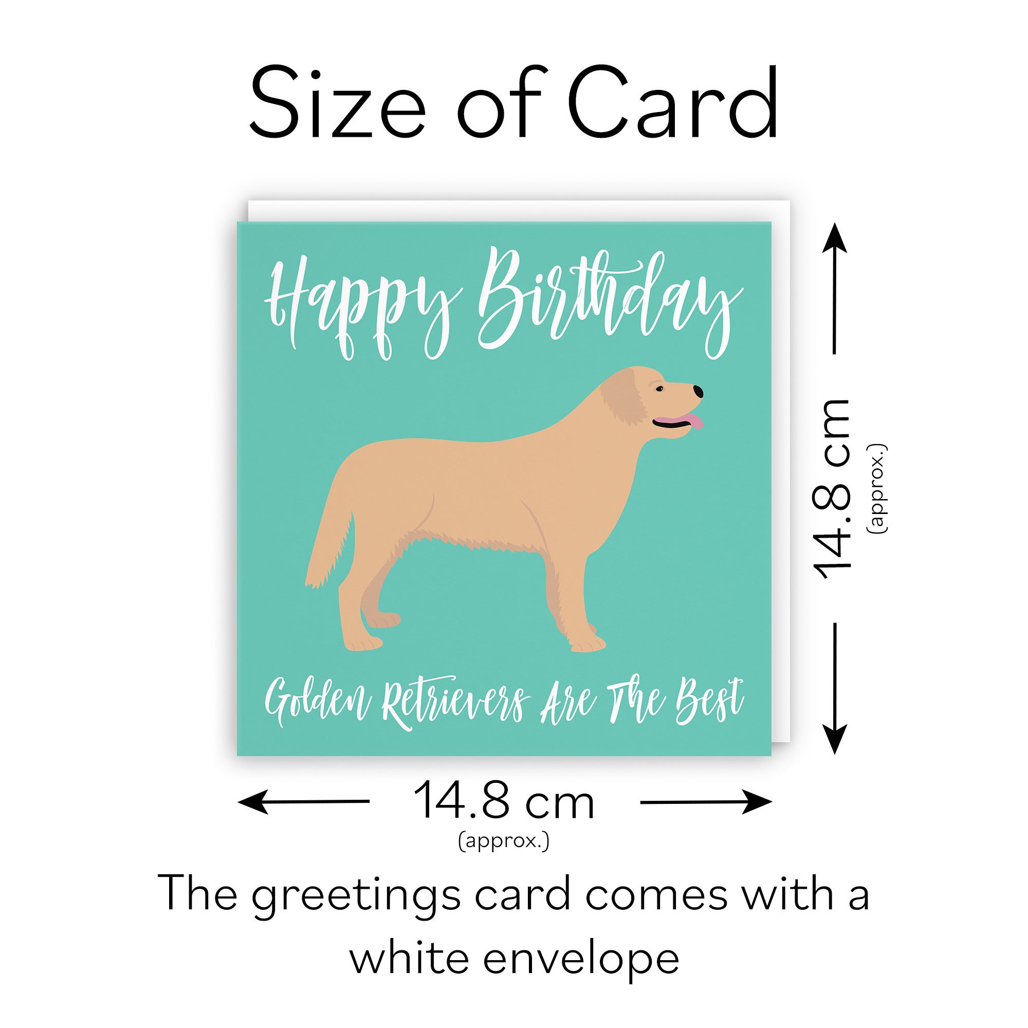 Golden Retriever Dog Birthday Card Iconic - Default Title (TH03567)