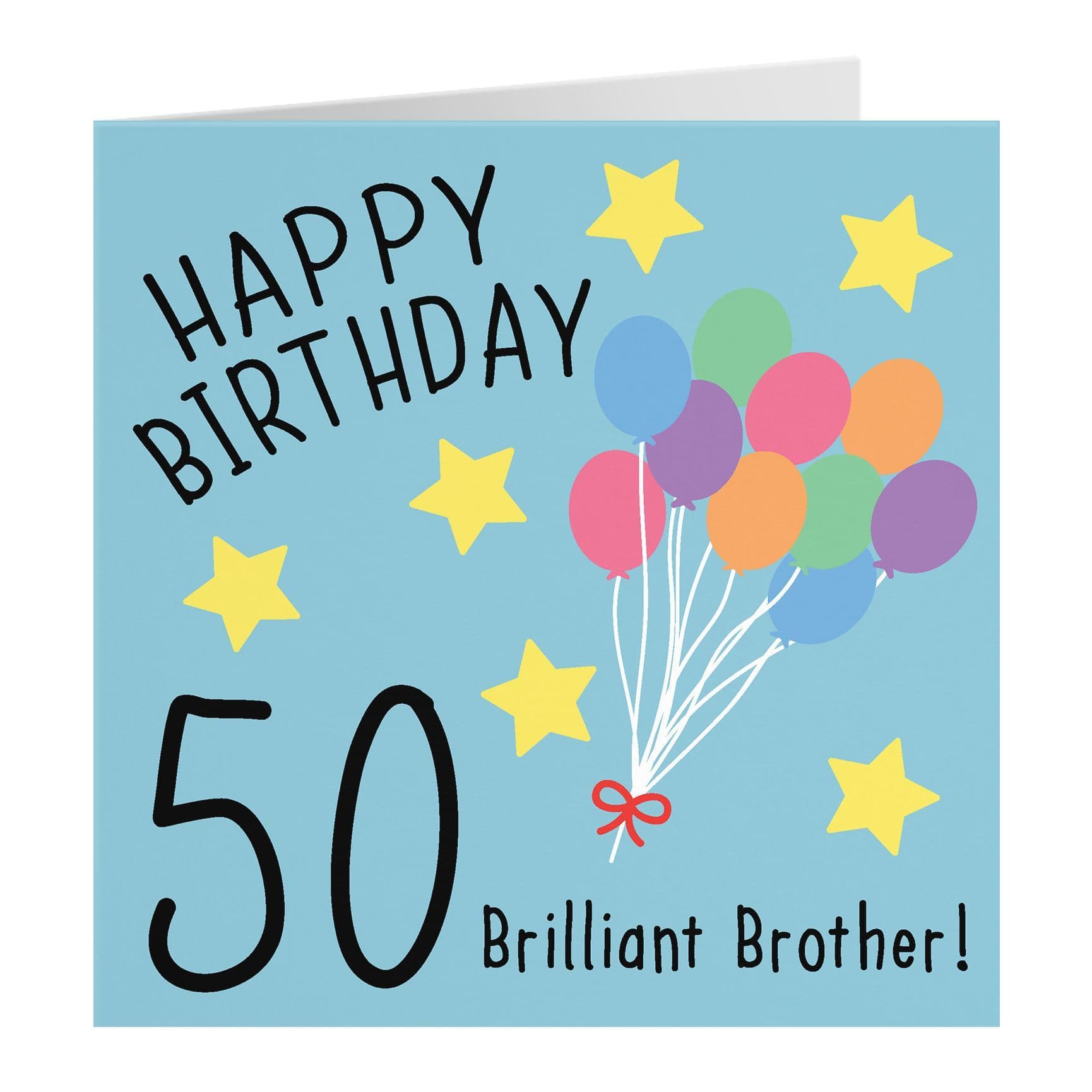 50th Brother Birthday Card Original
