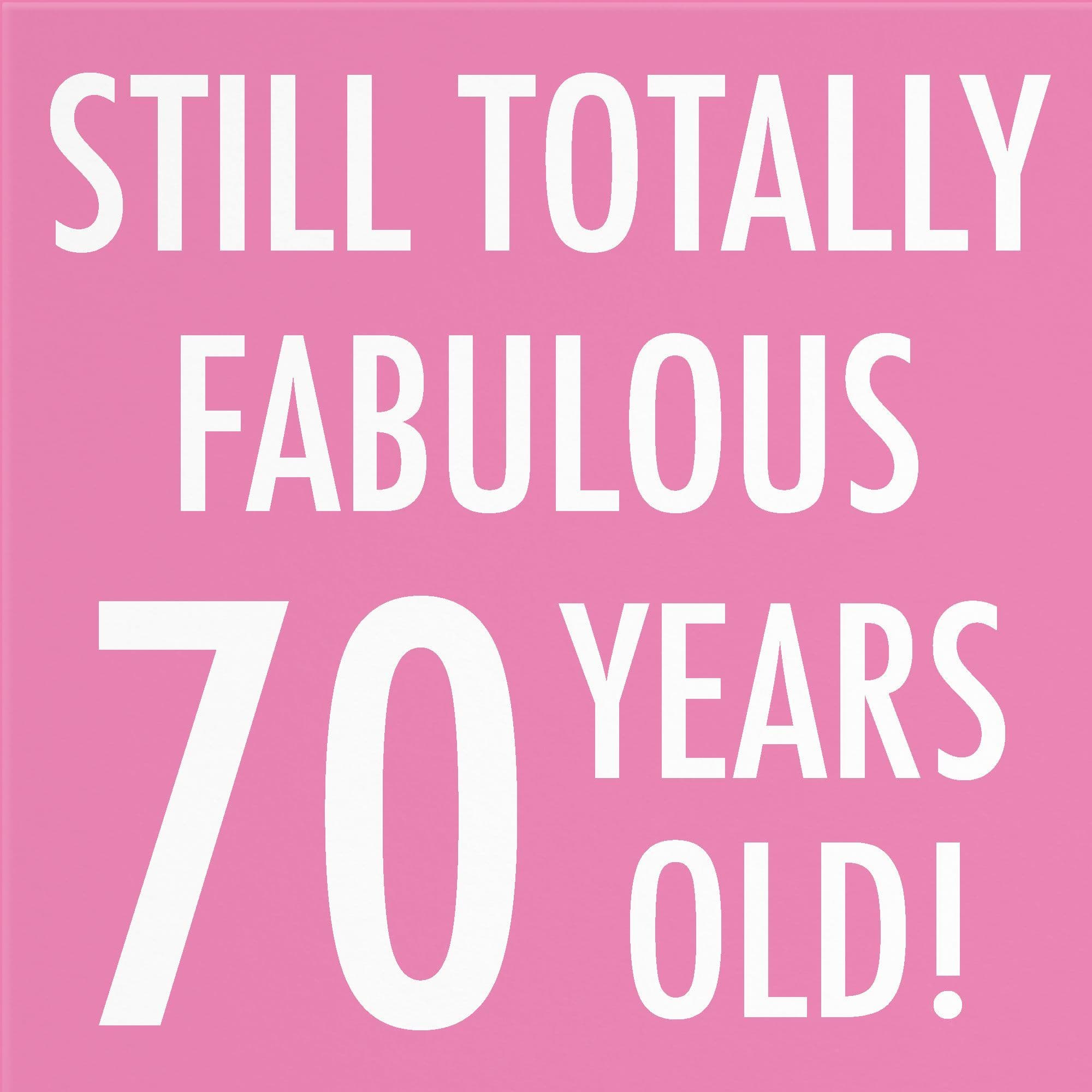 70th Birthday Card Fabulous