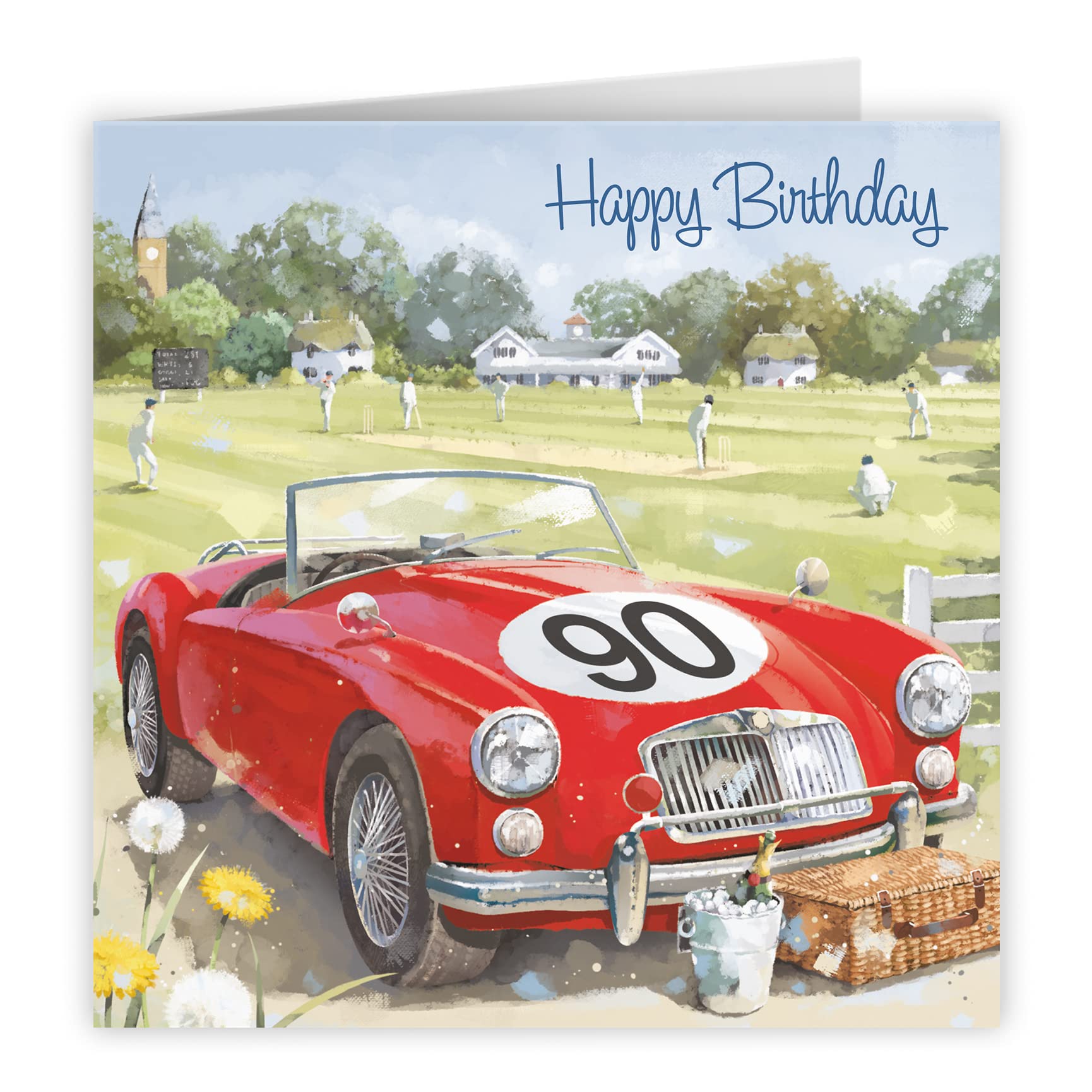 90th Classic Sports Car Birthday Card Milo's Gallery