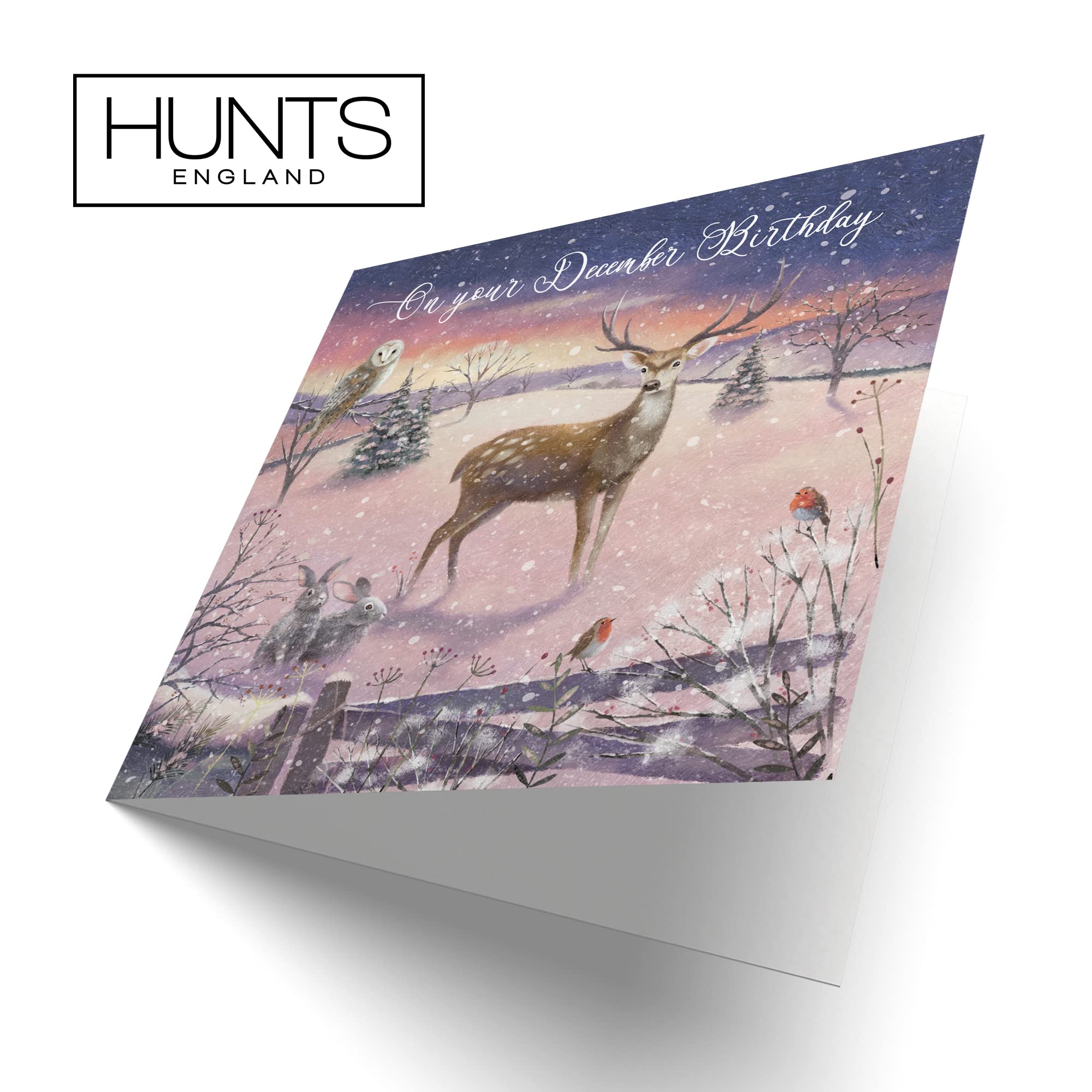 December Birthday Card 'The Stag' Milo's Gallery