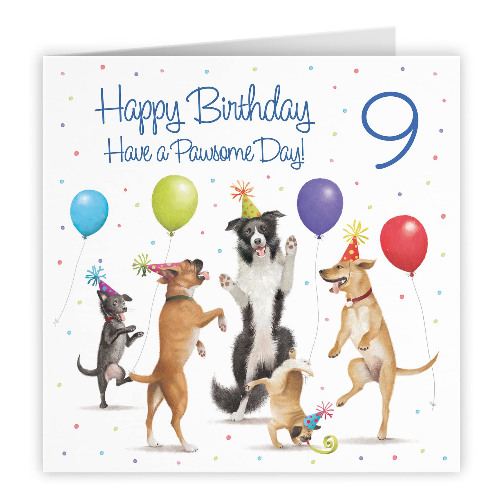 9th Birthday Card Dancing Dogs Milo's Gallery