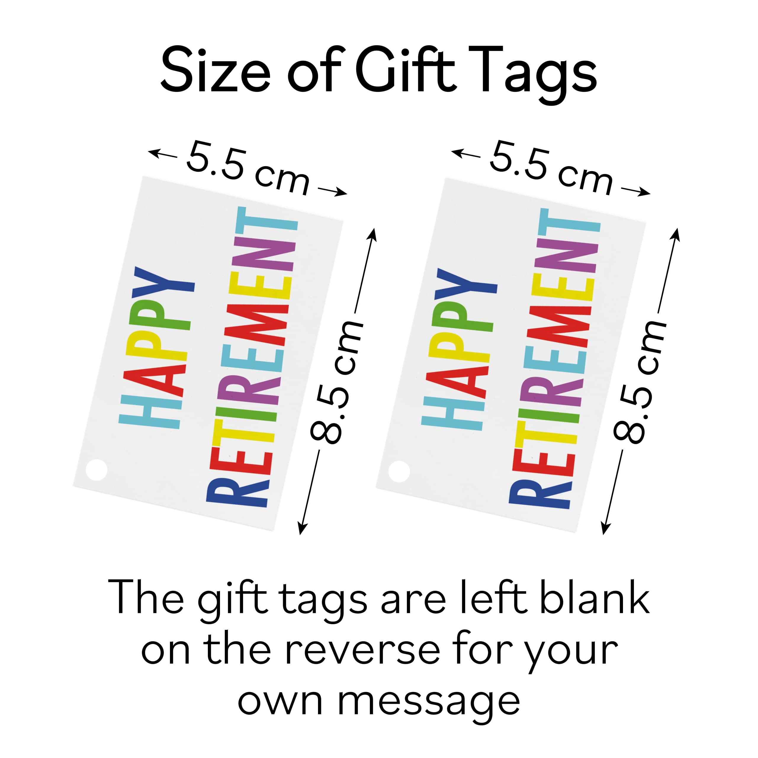 Retirement Gift Wrap And Tags Colourful