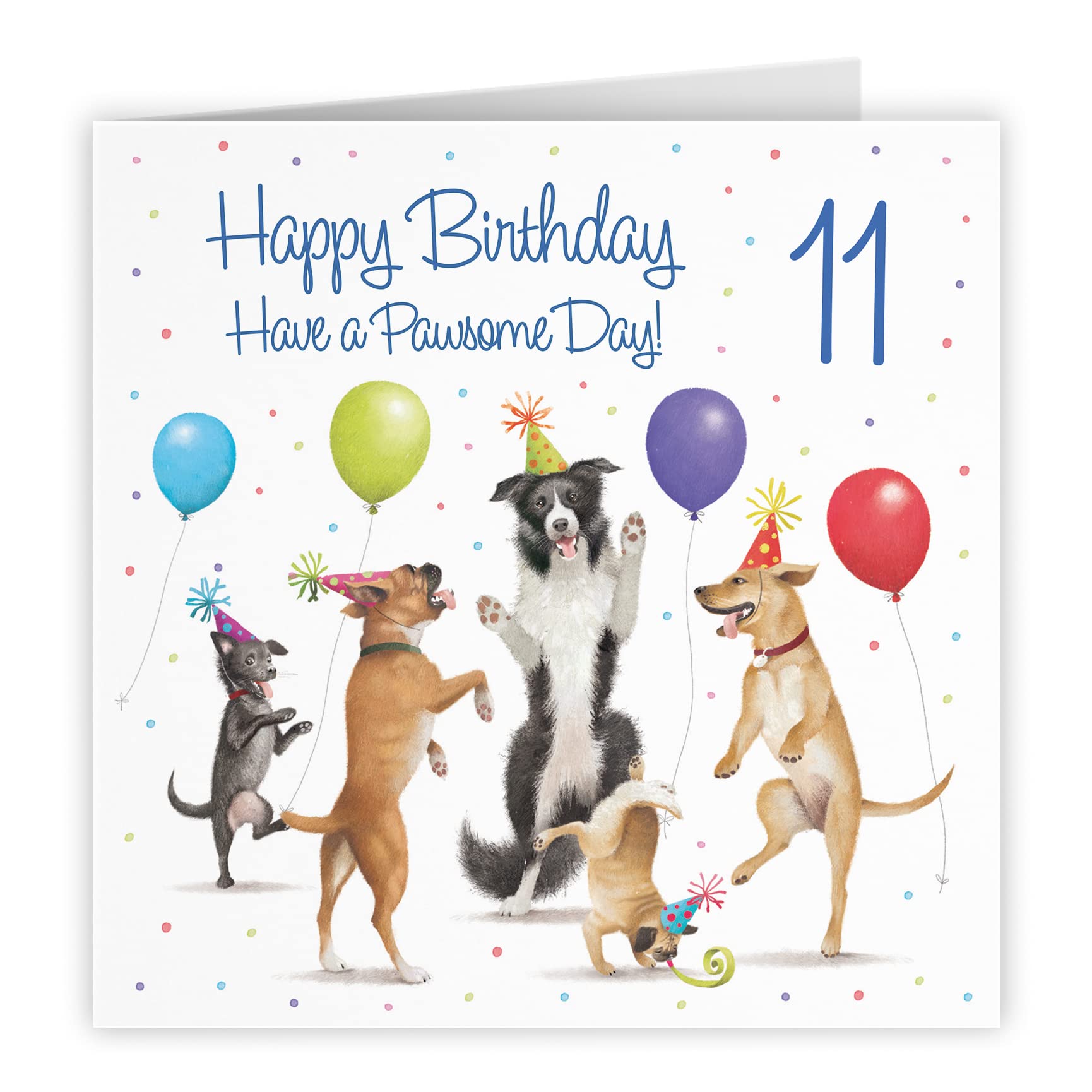 11th Birthday Card Dancing Dogs Milo's Gallery