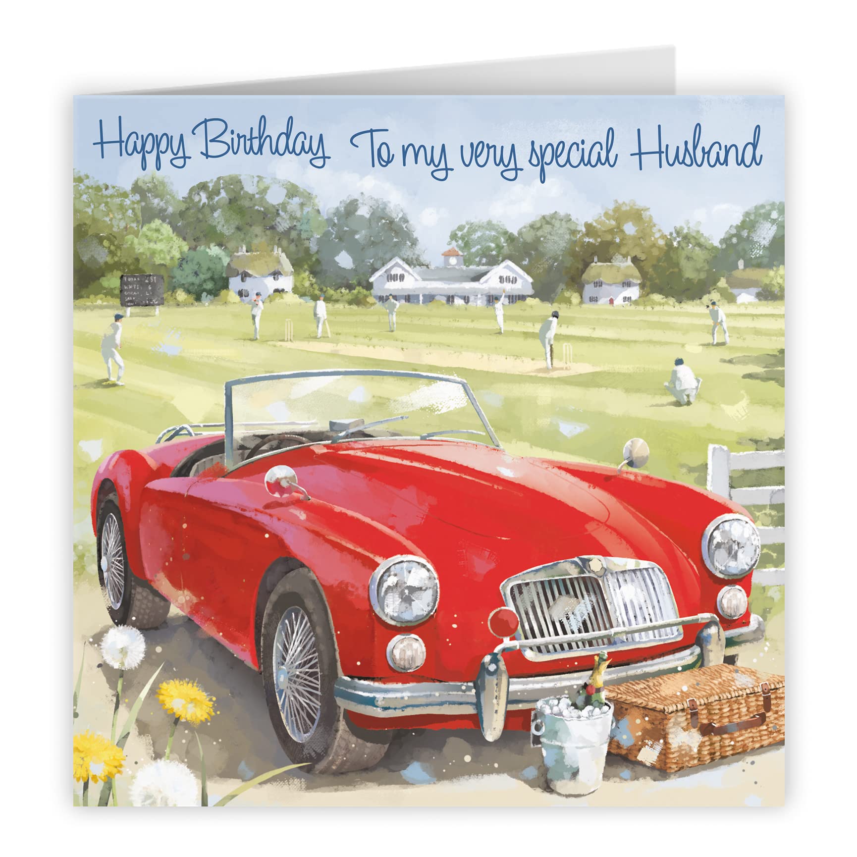 Husband Classic Sports Car Birthday Card Milo's Gallery