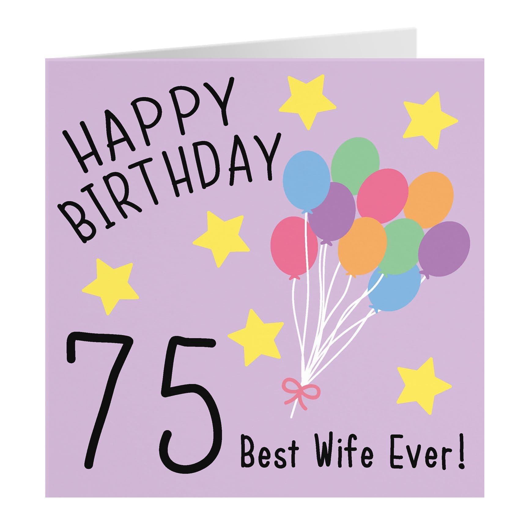 75th Wife Birthday Card Original