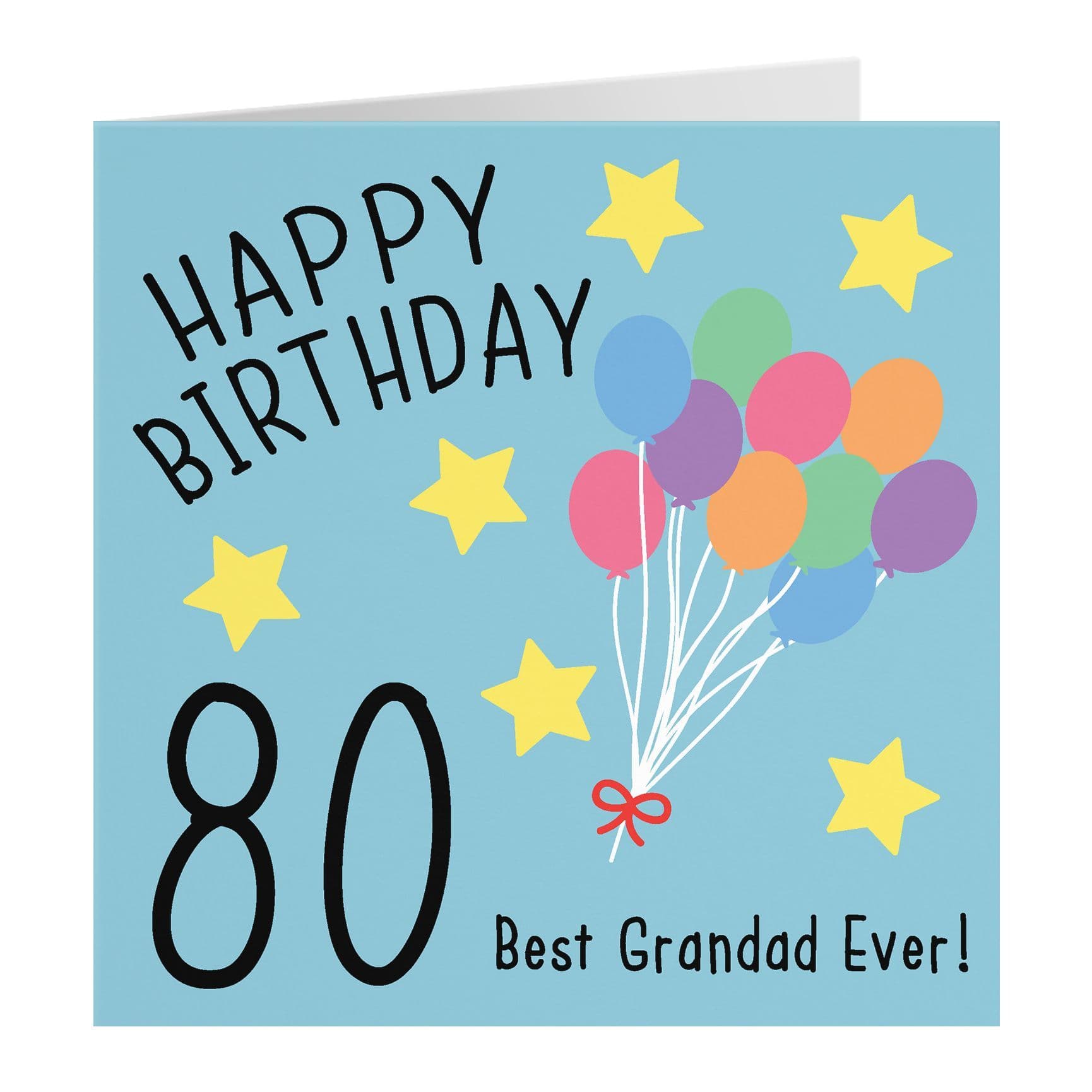 80th Grandad Birthday Card Original