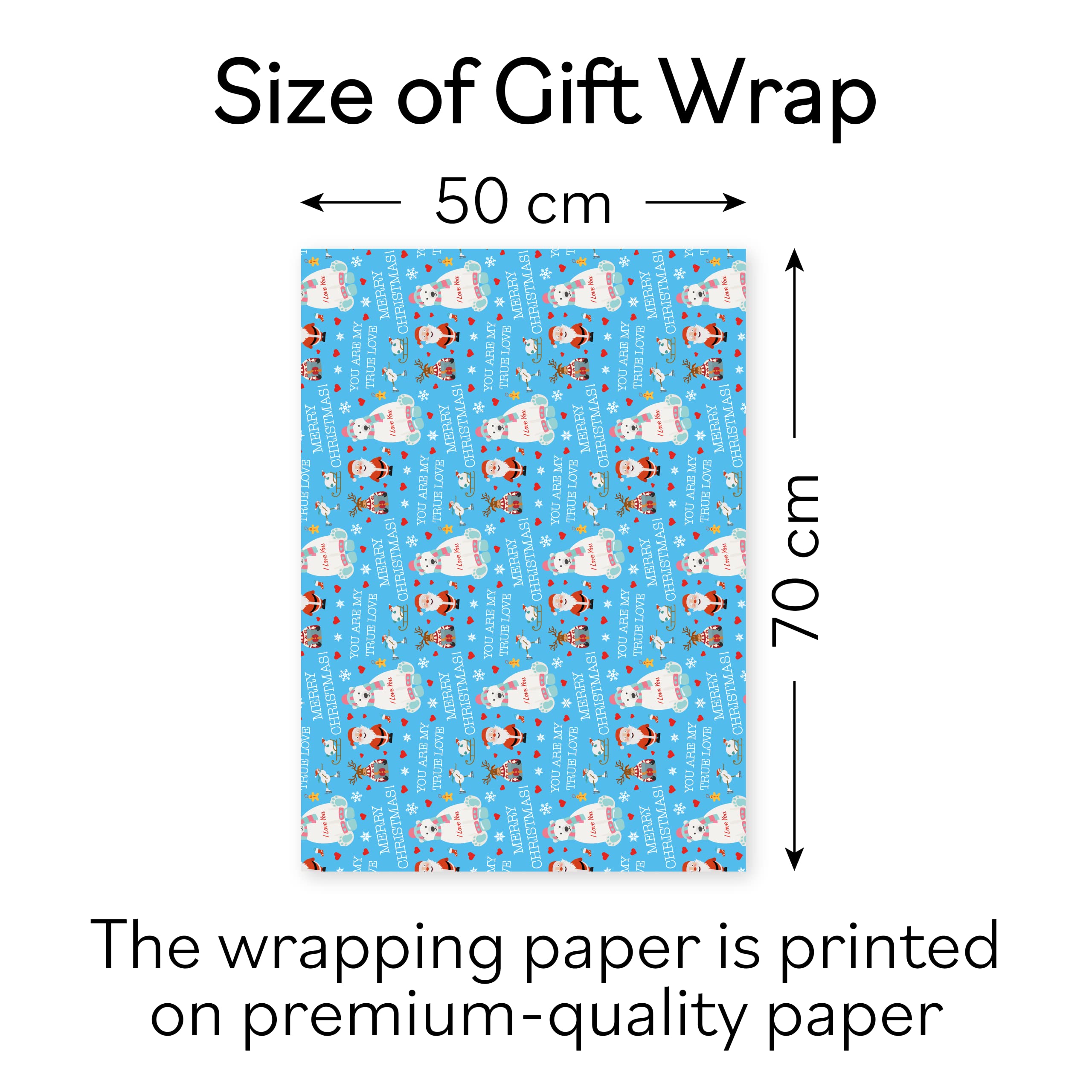 True Love Christmas Gift Wrap And Tags Iconic